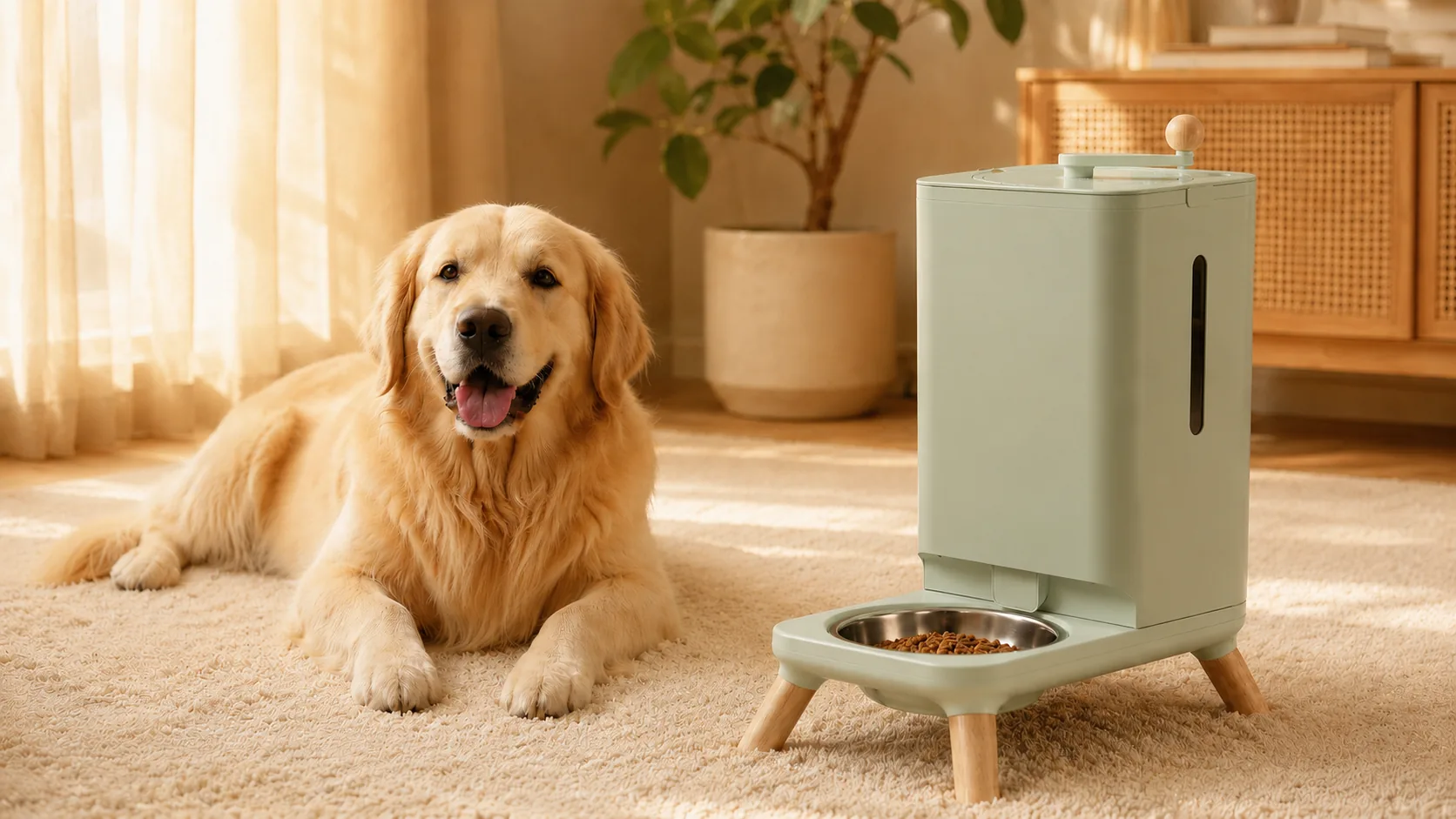 智能喂食器 Pro Max · 鼠尾草绿 · GuardHound DOG