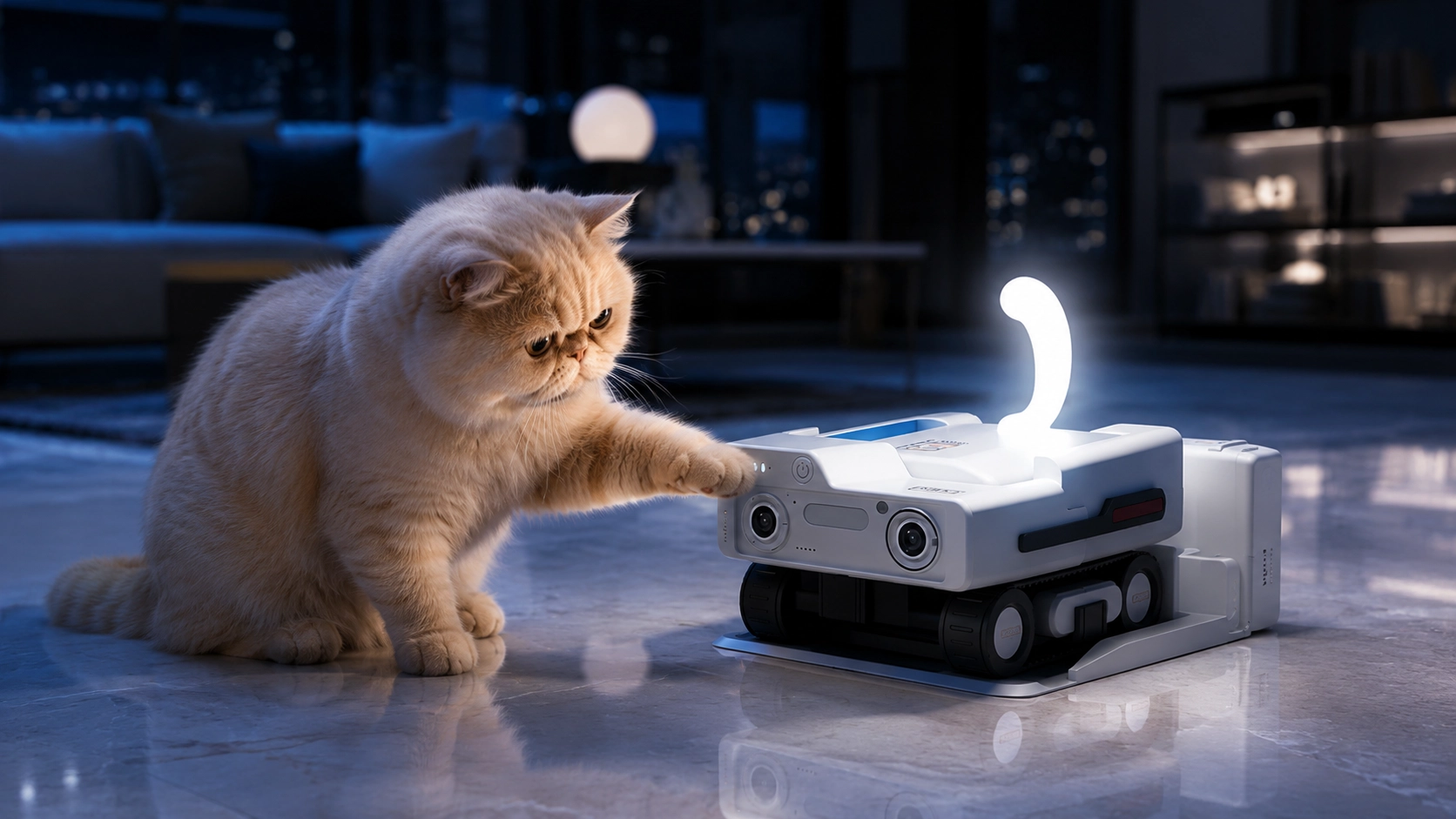 可移动陪玩智能摄像头 · 柔光逗猫设计 · GuardHound