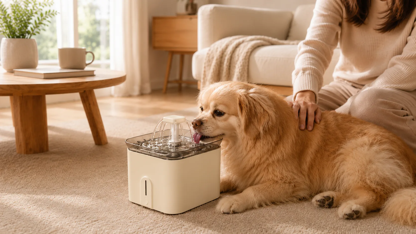 宠物饮水机循环过滤 · 奶油米 · GuardHound DOG
