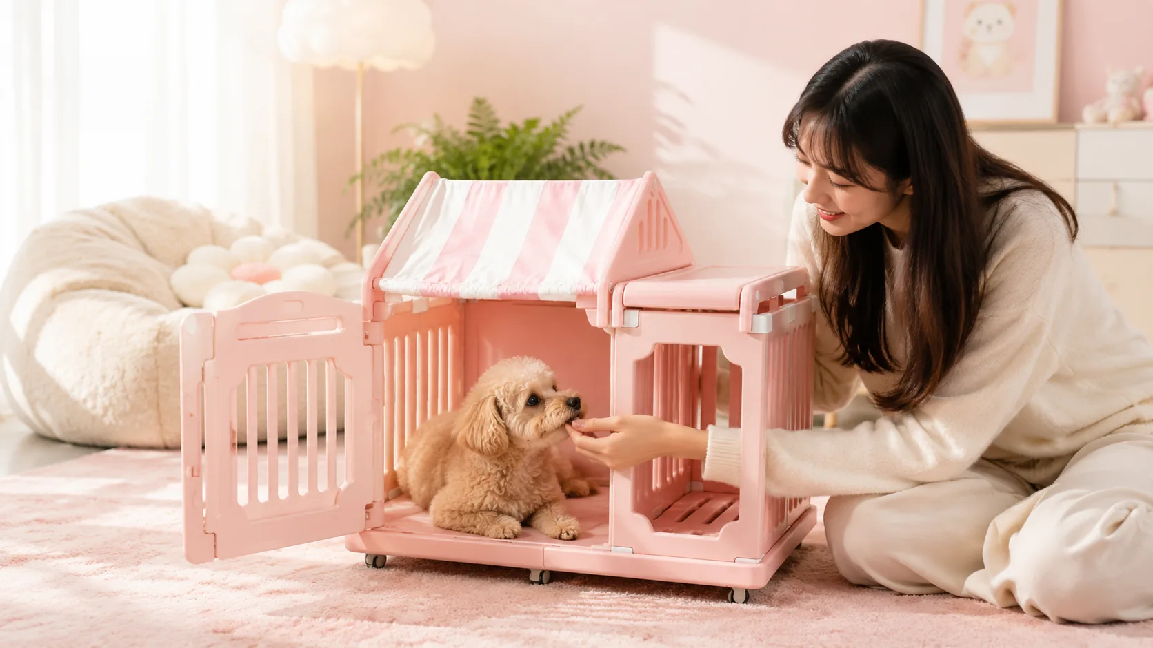 宠物狗房子宠物别墅 · 夜晚温馨时光 · GuardHound DOG