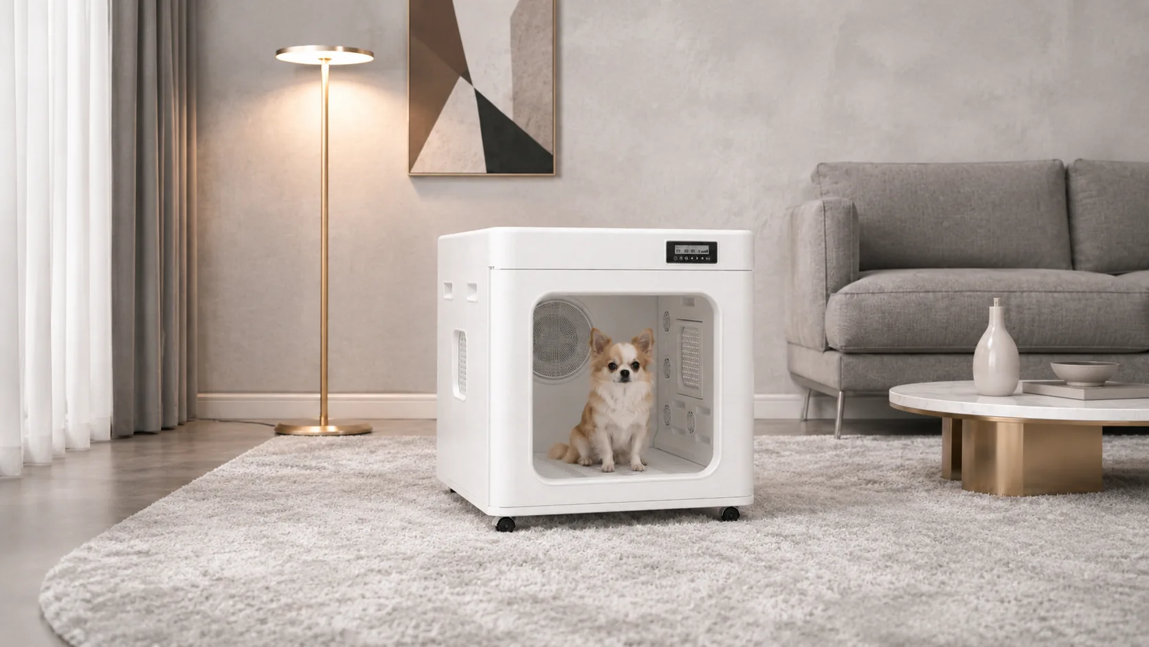 智能宠物烘干箱 · 细节图 1 · GuardHound DOG