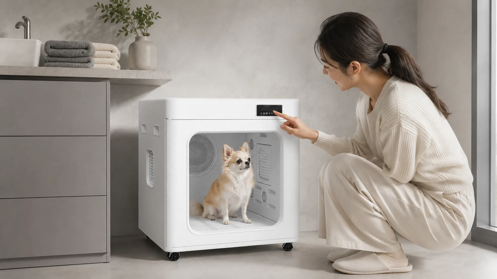 智能宠物烘干箱 · 美容间的专业时刻 · GuardHound DOG