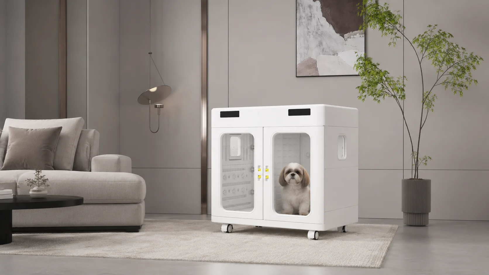 智能宠物烘干箱 · 细节图 1 · GuardHound DOG