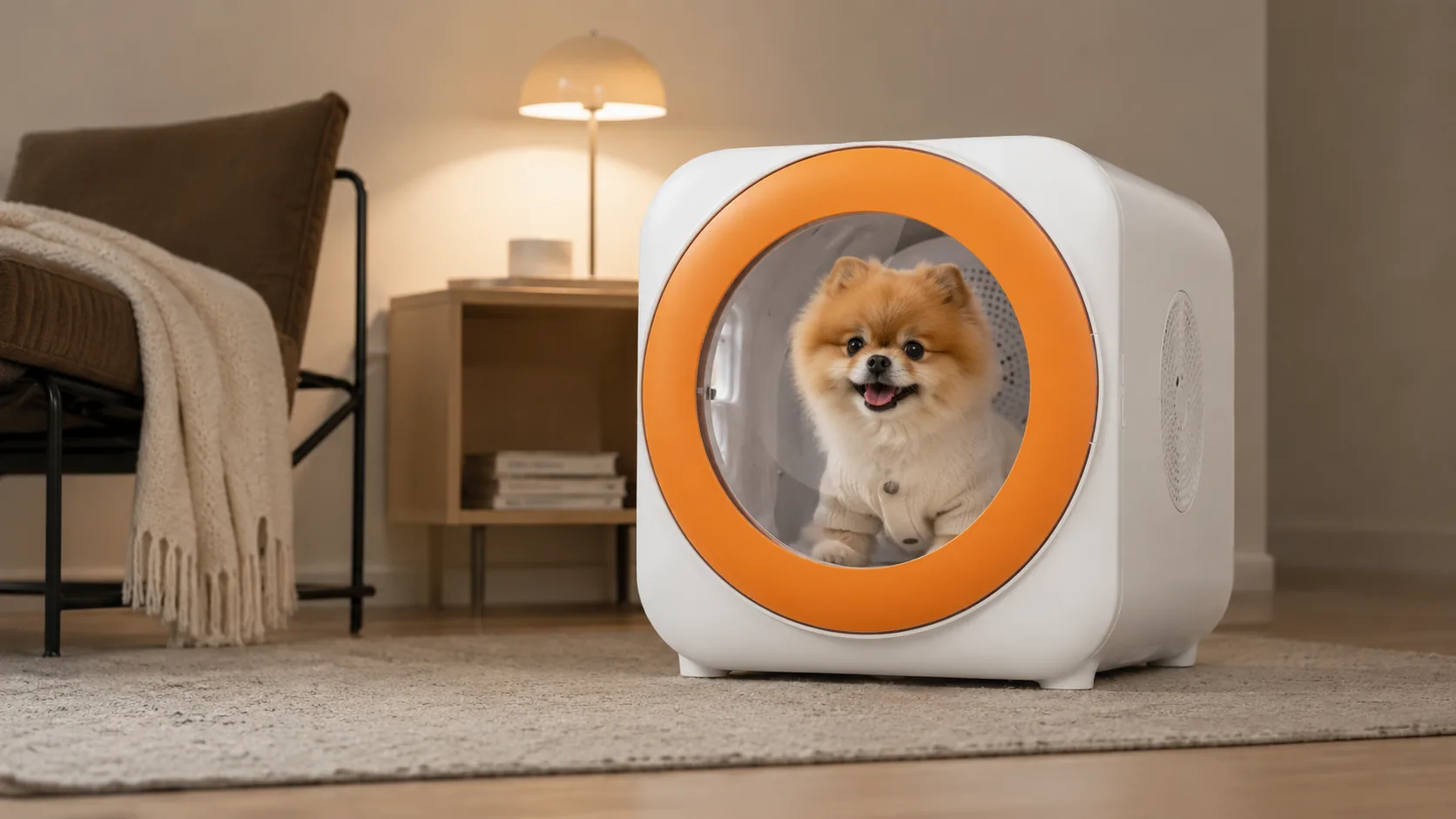 GuardHound 智能宠物烘干箱 · 透明视窗， · GuardHound DOG