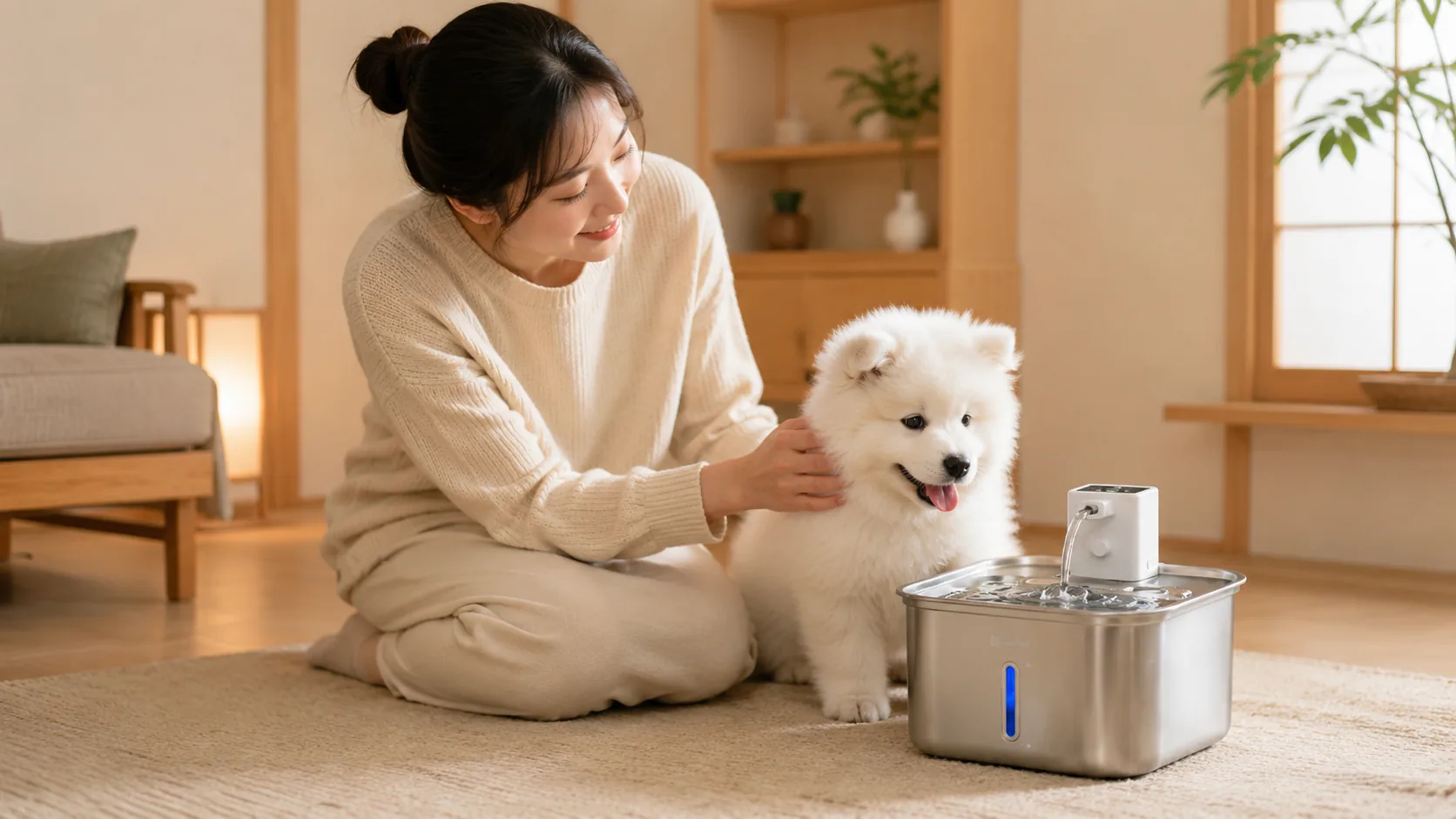 智能不锈钢宠物饮水机 · 开放式厨房早餐 · GuardHound DOG