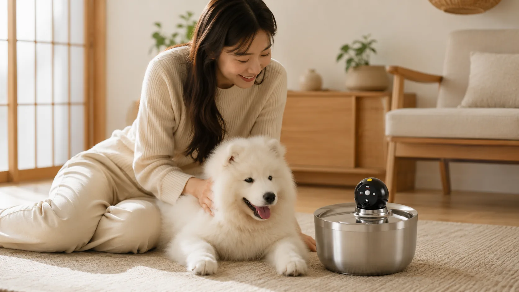 GuardHound不锈钢智能饮水机 · 清晨厨房阳光 · GuardHound DOG