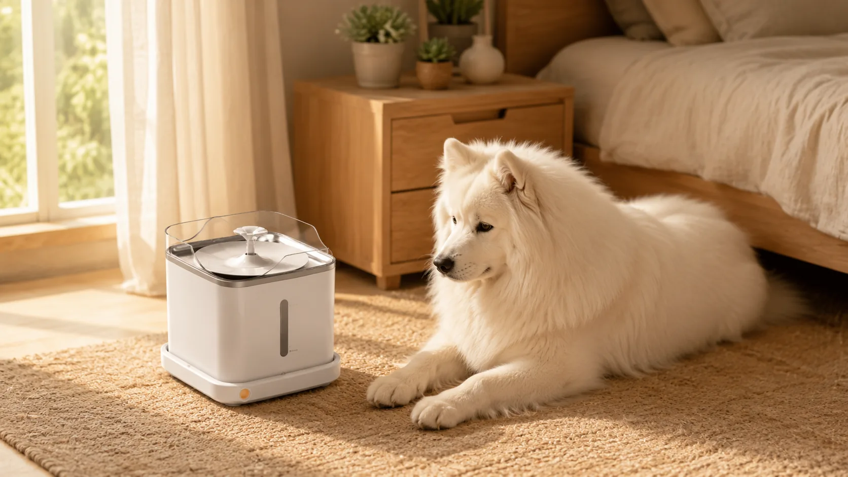 GuardHound 智能循环活氧饮水机 · 4重过滤， · GuardHound DOG