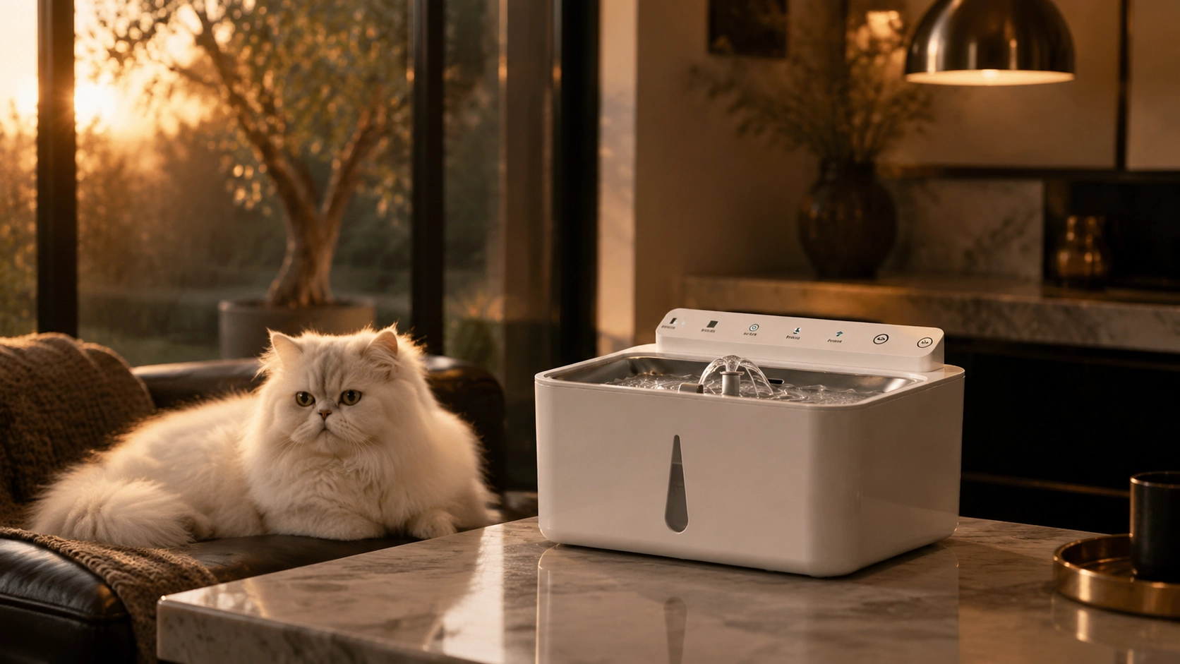 智能循环活水机 · 黄昏波斯猫的饮水时光 · GuardHound