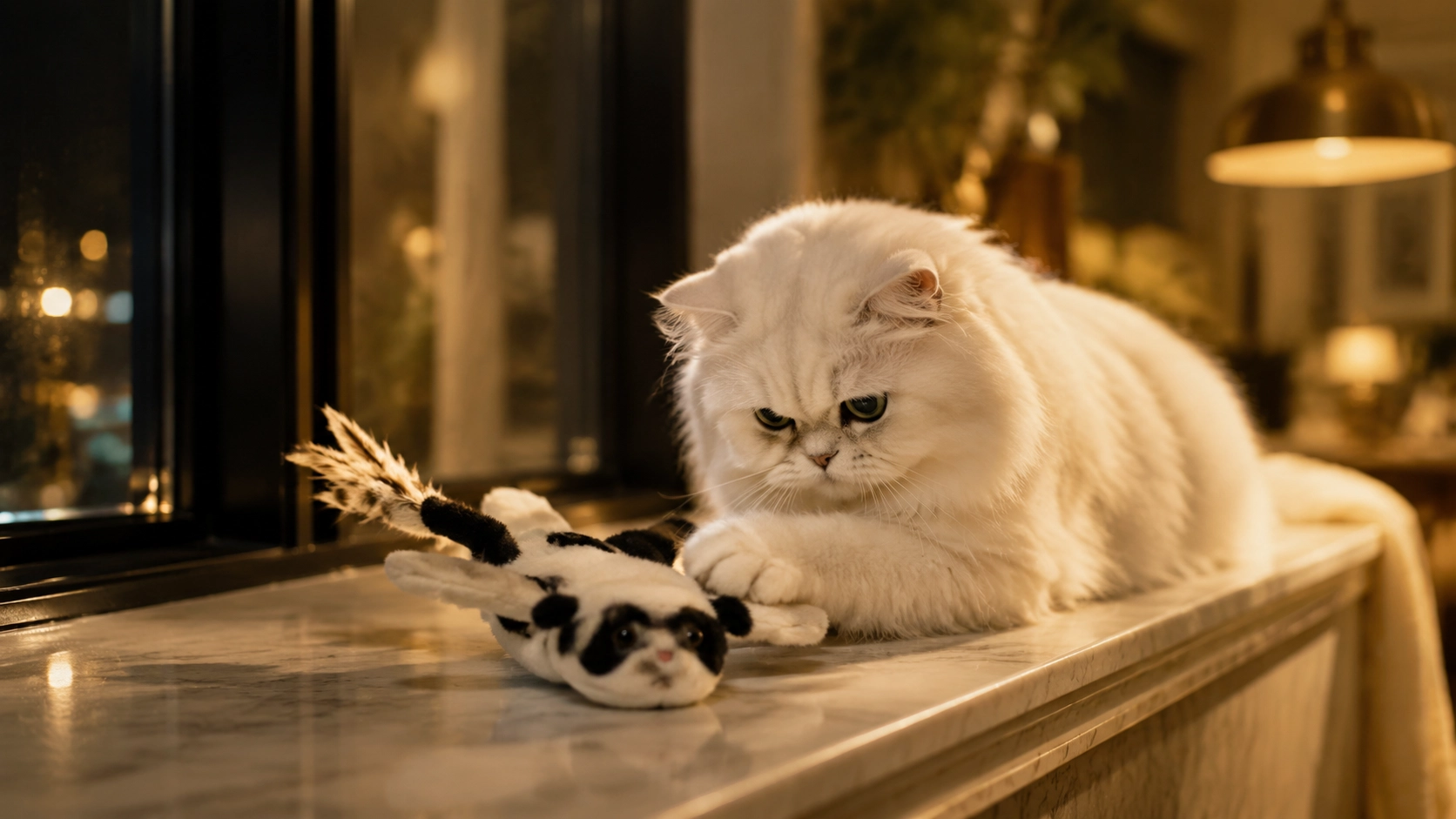 智能逗猫玩具飞鼠造型翅膀扑打 · 夜晚卧室陪伴 · GuardHound