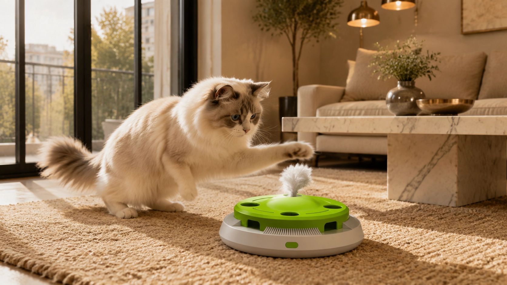 智能电动猫转盘逗猫玩具 · 智能旋转 · GuardHound