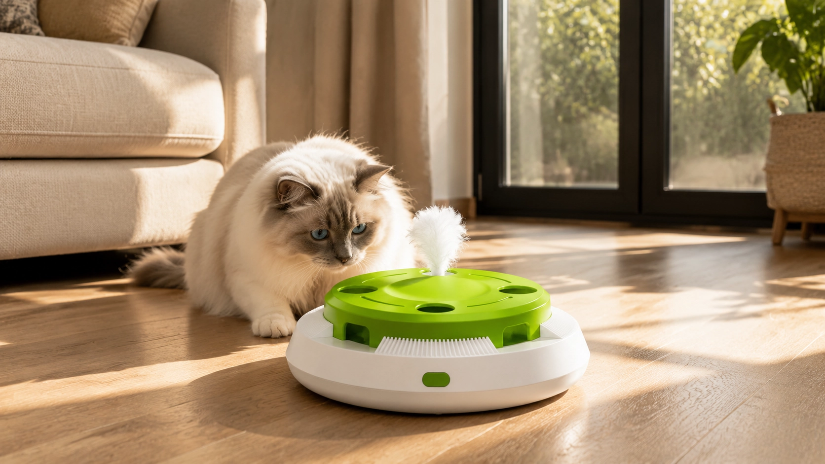 智能电动猫转盘逗猫玩具 · 晨光客厅互动 · GuardHound