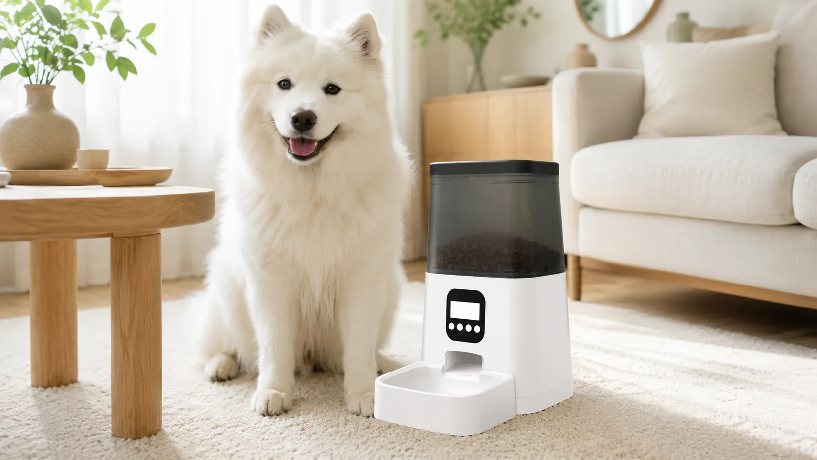 智能定时定量宠物喂食器 · 5L大容量 · GuardHound DOG