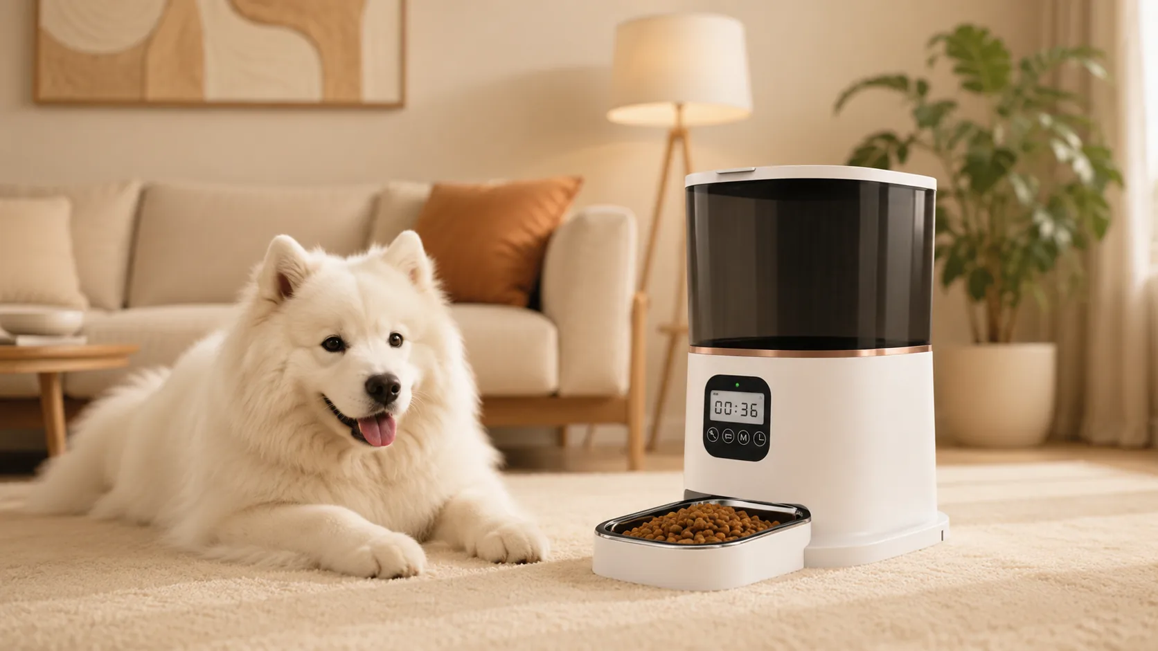 智能双碗宠物喂食器 · GuardHound DOG