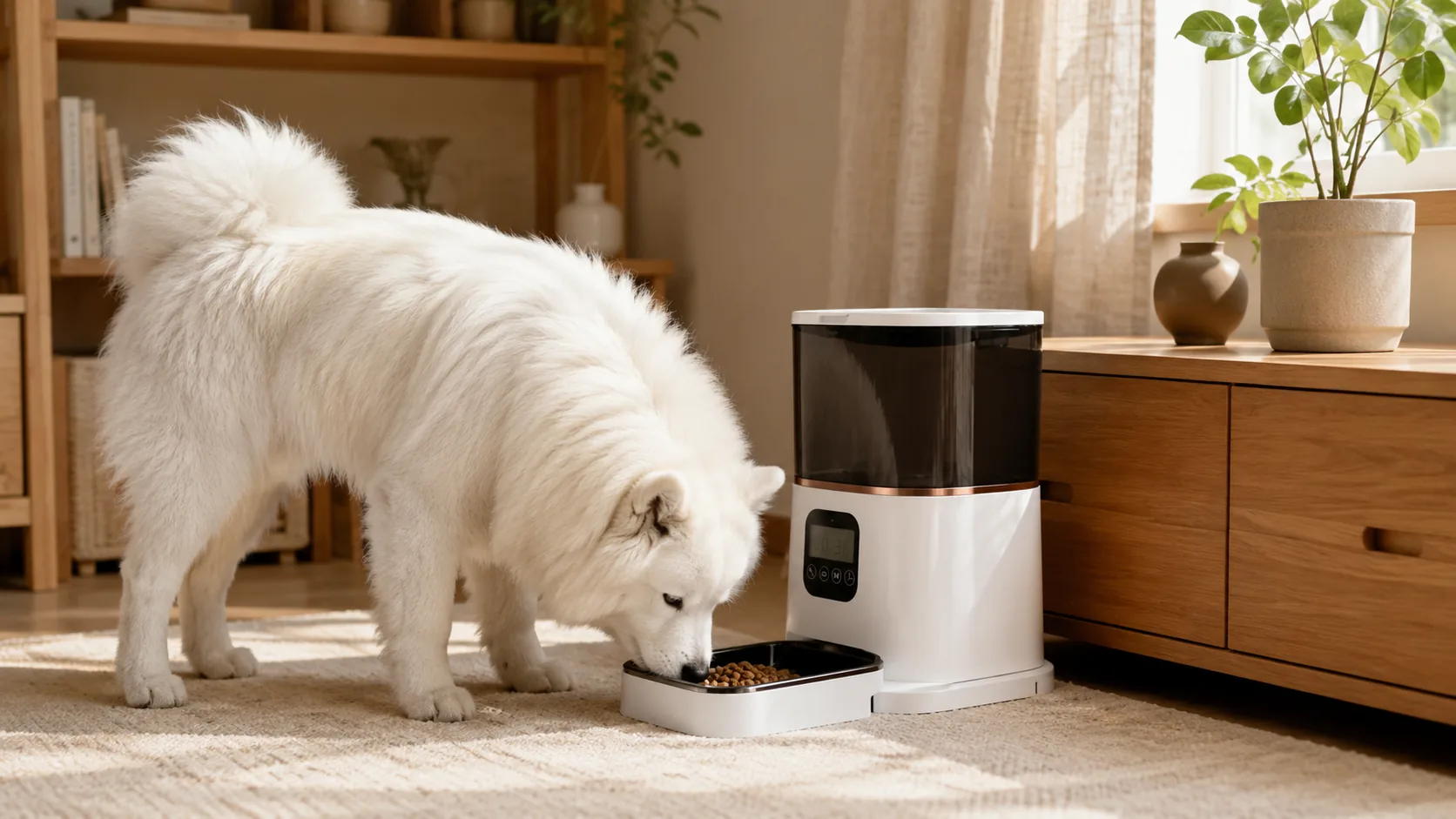 智能双碗宠物喂食器 · 双碗设计干 · GuardHound DOG