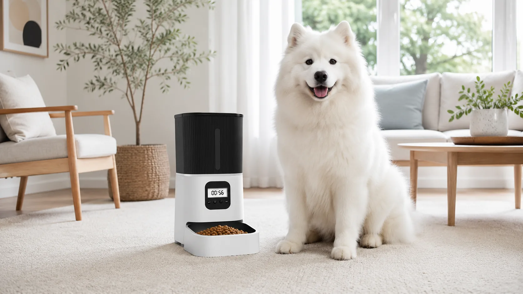 智能定时定量自动喂食器 · 6L大容量 · GuardHound DOG