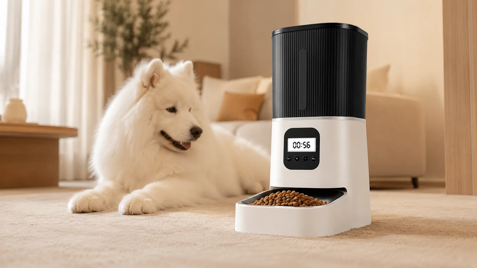智能定时定量自动喂食器 · 定时定量， · GuardHound DOG