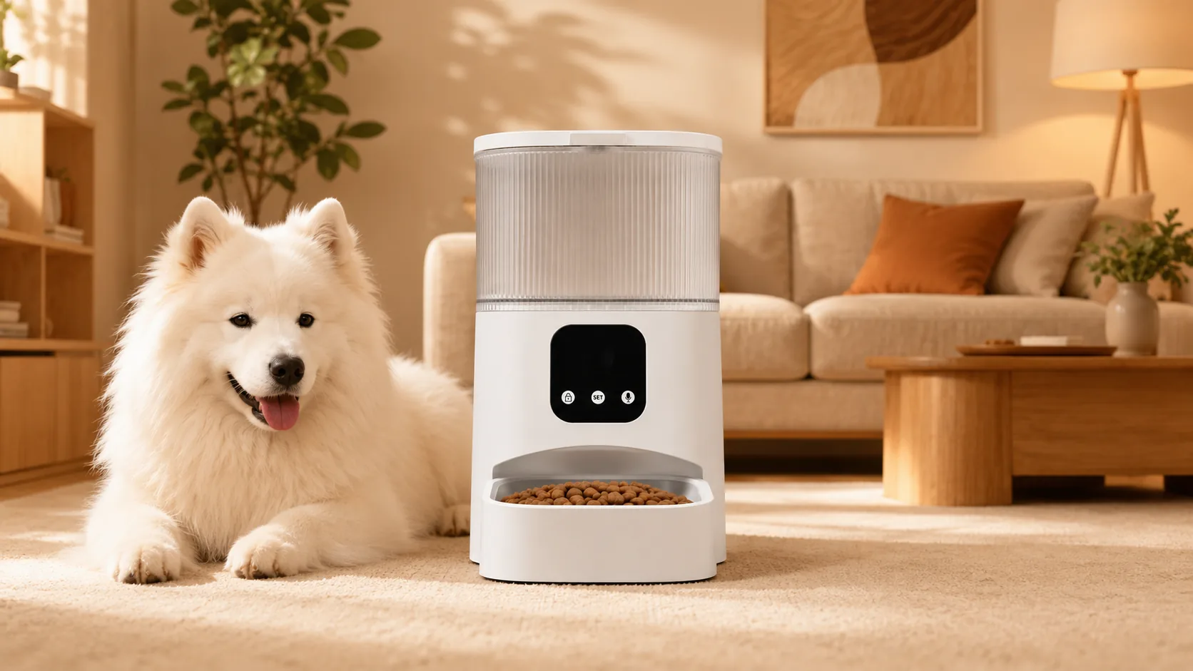 GuardHound 智能喂食器 GH-F1 · 防卡粮设计 · GuardHound DOG