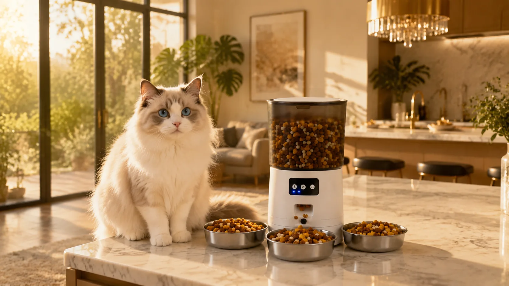 多猫智能喂食器 · 清晨阳光厨房 · GuardHound