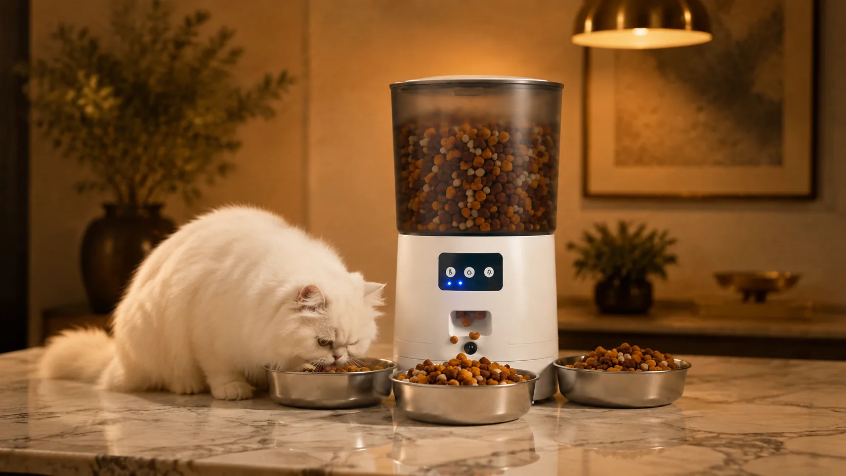多猫智能喂食器 · 夜晚温馨餐厅 · GuardHound
