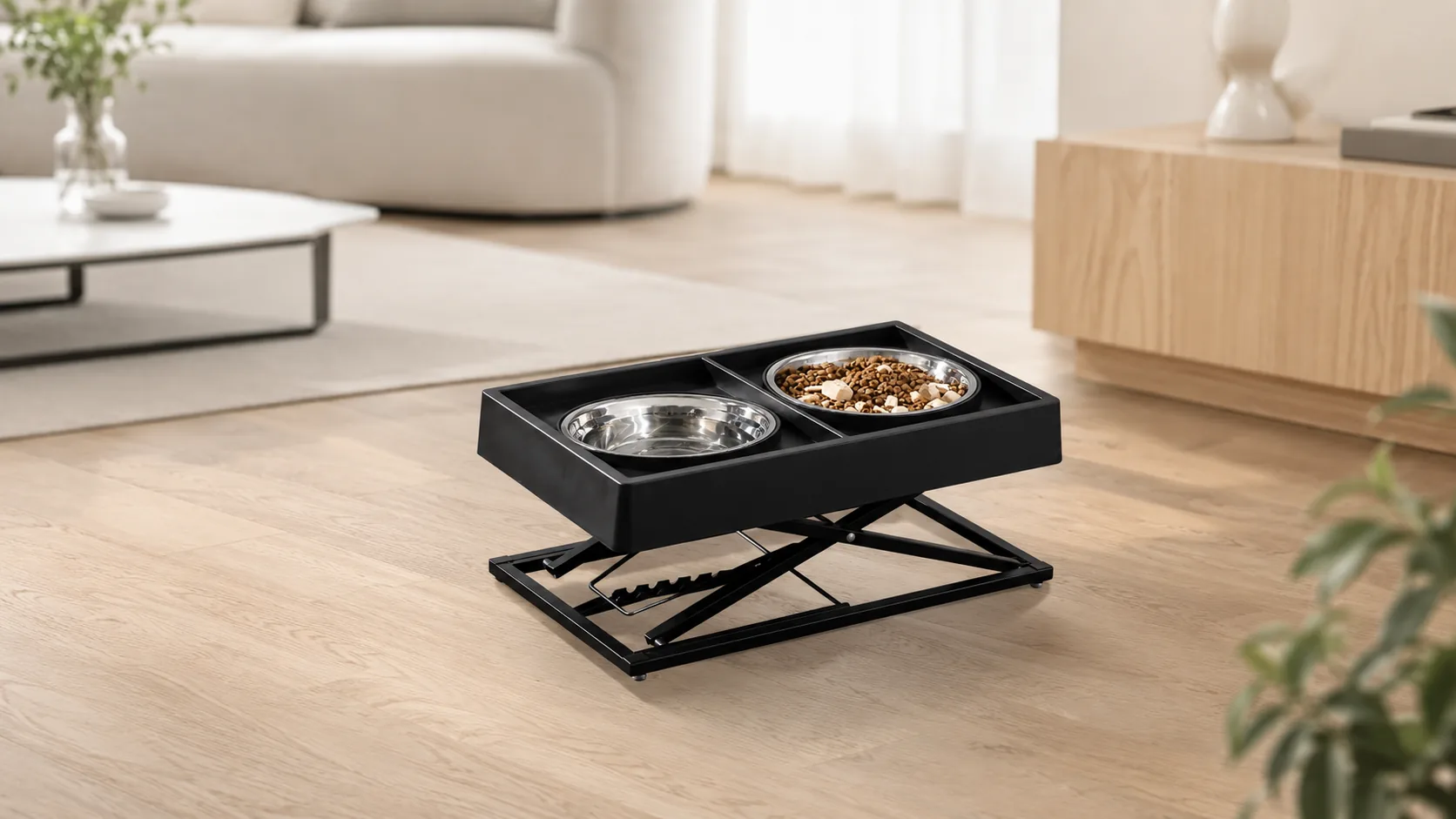 升降双碗喂食器 · 细节图 1 · GuardHound DOG