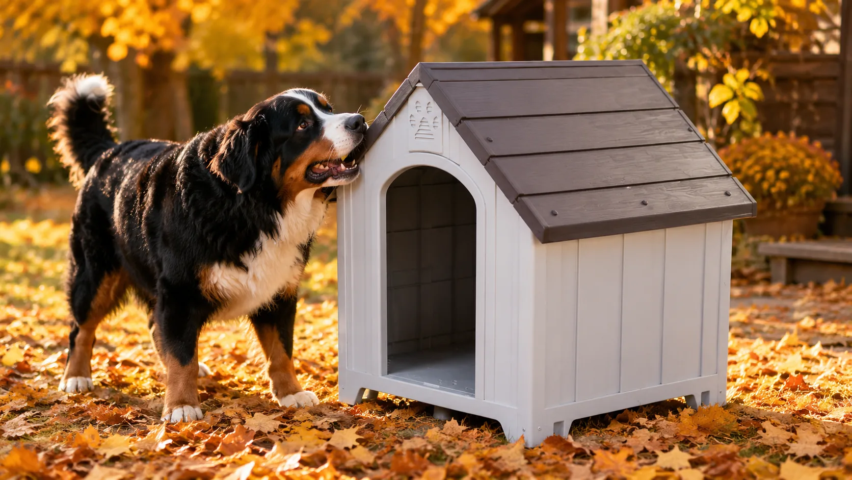 仿木纹塑料狗屋 · 仿木纹外观 · GuardHound DOG