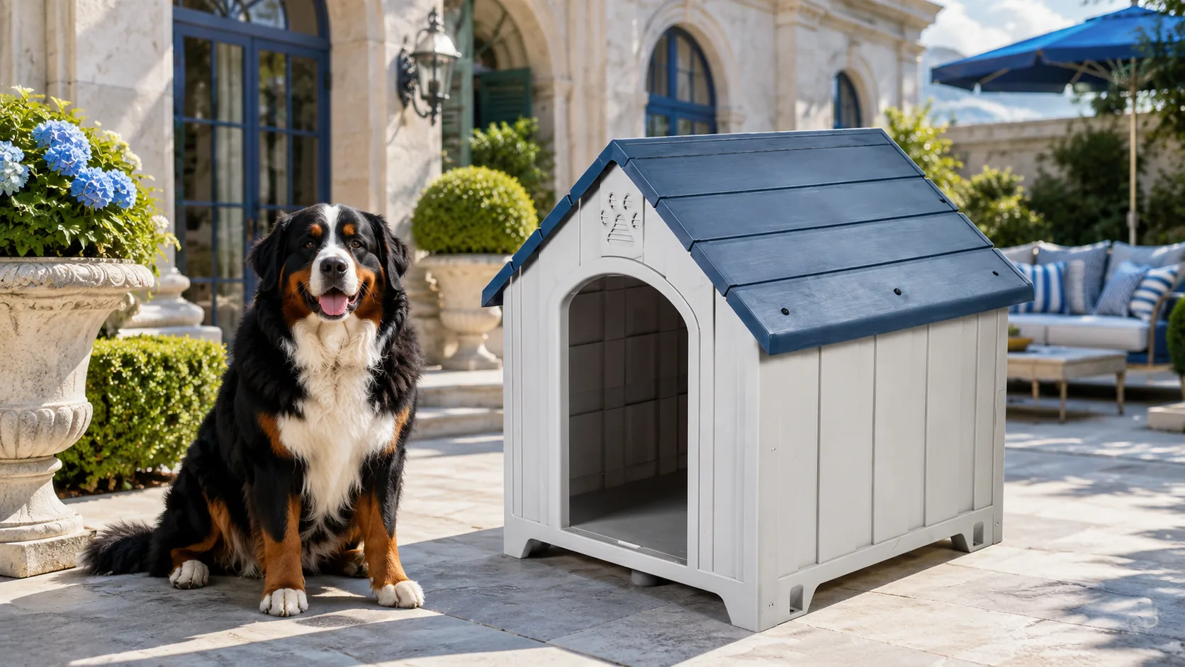 仿木纹塑料狗屋 · 雾蓝木韵 · GuardHound DOG