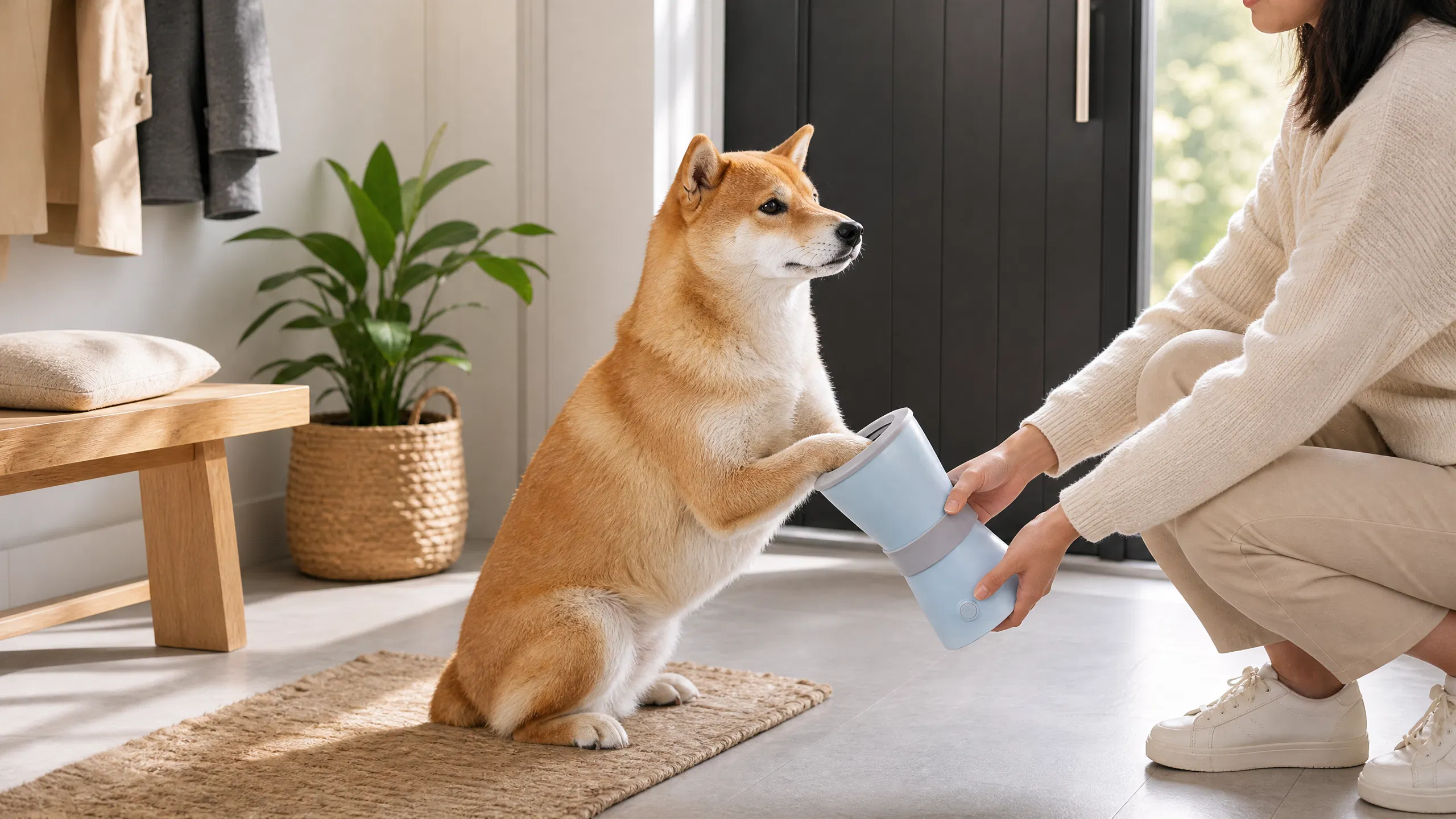 狗狗自动洗脚器宠物清洁杯 · 午后客厅护理 · GuardHound DOG