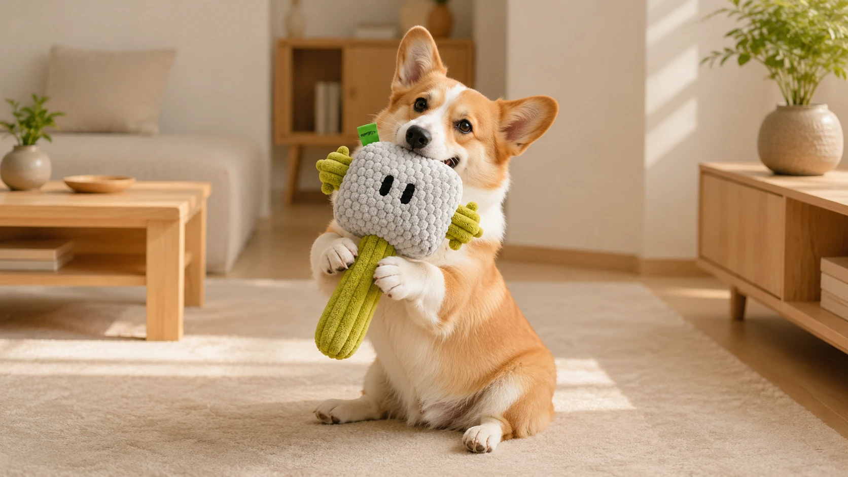 打地鼠锤子啃咬发声互动玩具 · 耐咬设计延 · GuardHound DOG