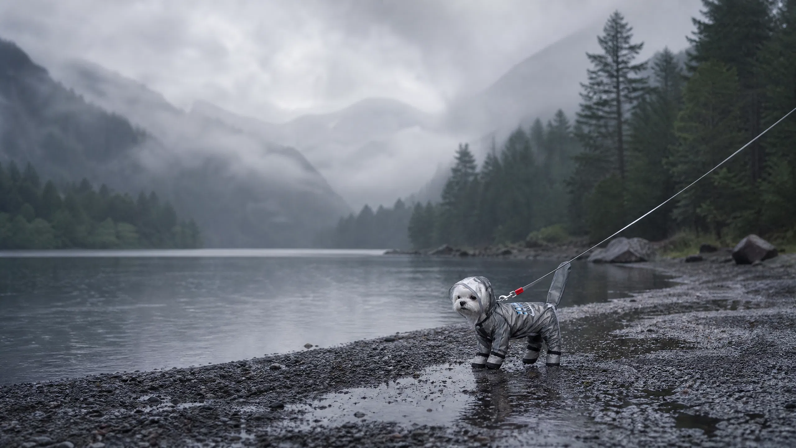 狗狗雨衣可牵引四脚包尾防水 · 细节图 1 · GuardHound DOG
