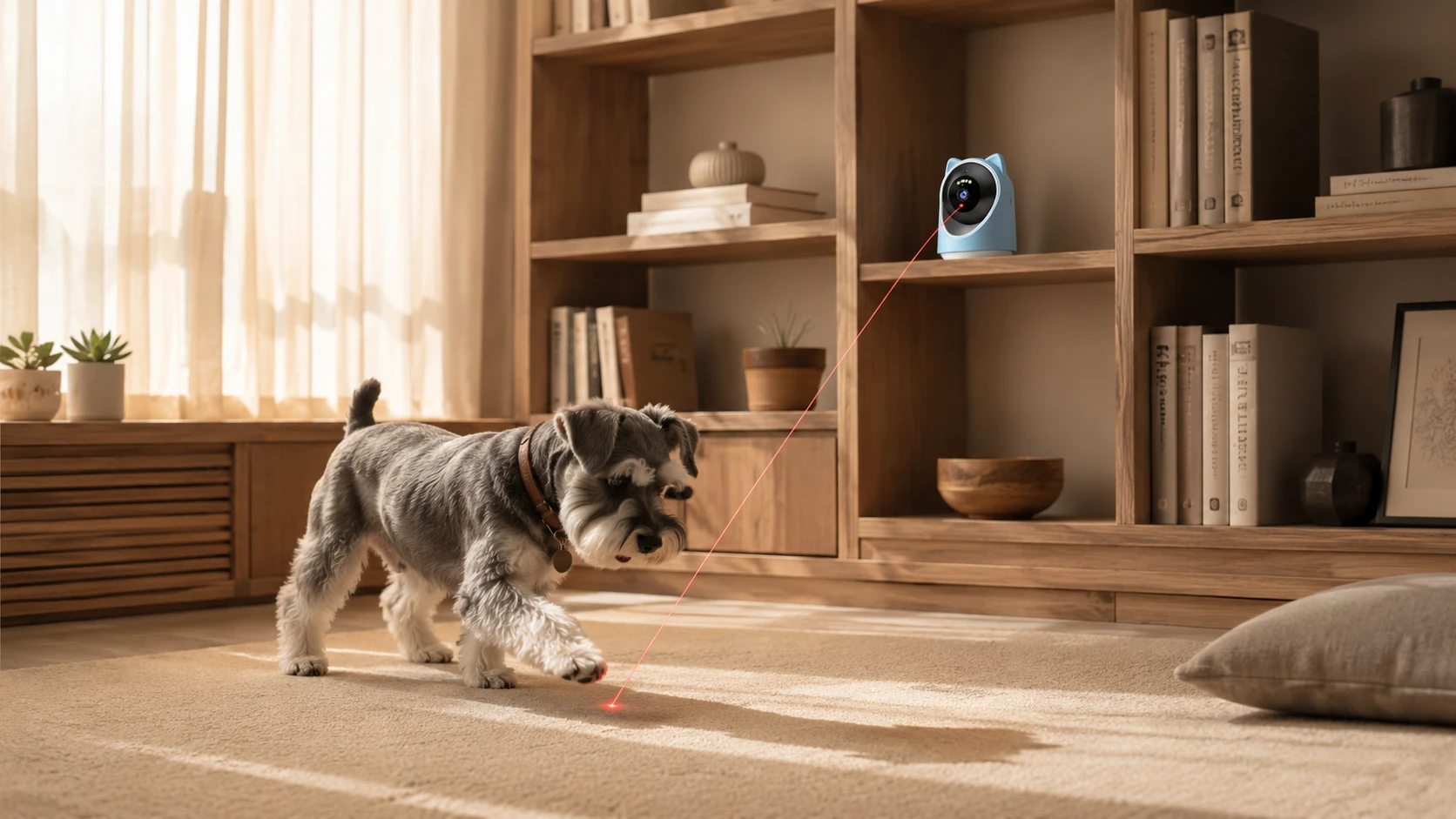 猫耳AI识别追踪爱宠激光逗宠监控器 · GuardHound DOG