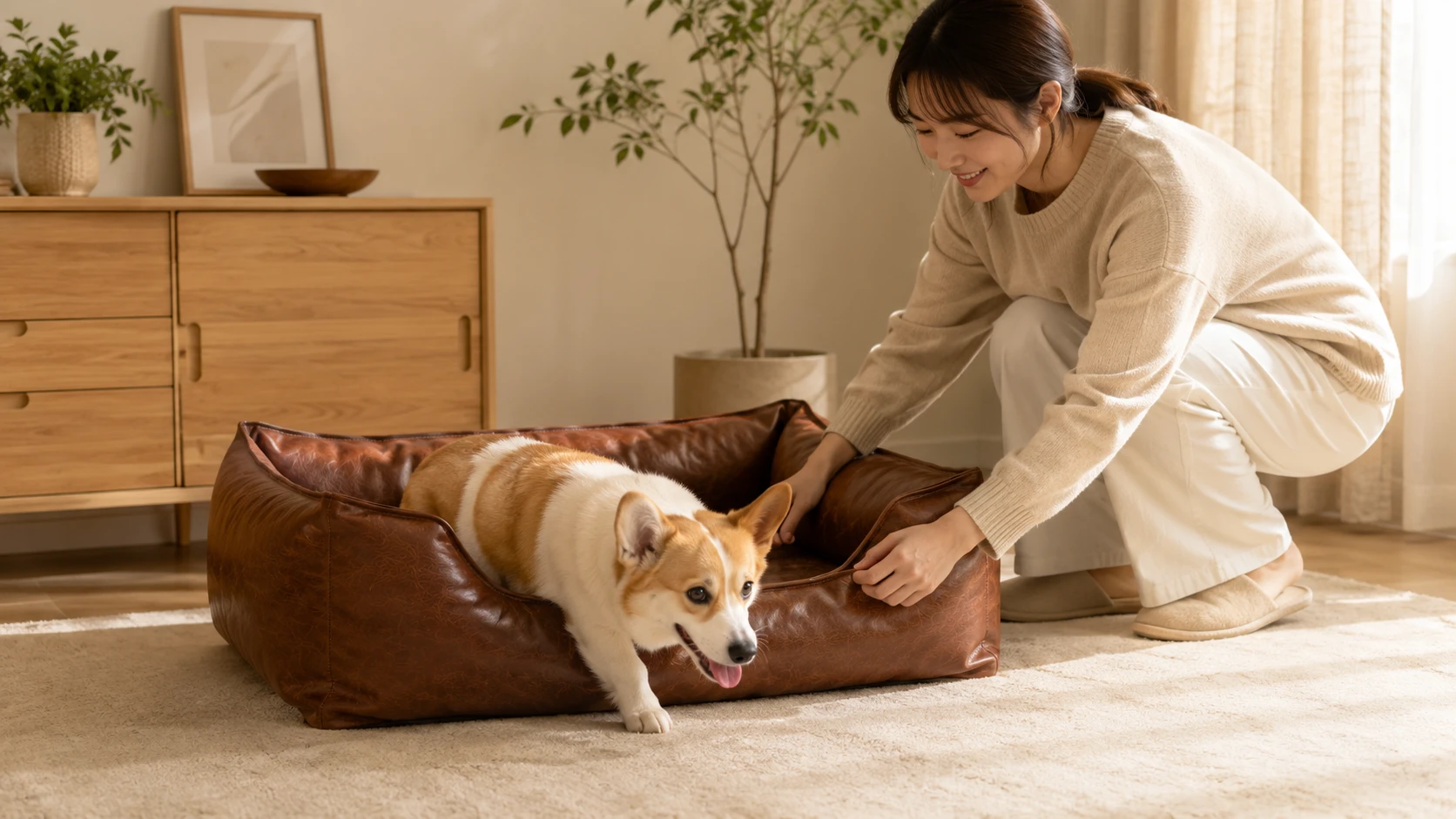 皮质防水可拆洗宠物睡垫 · 清晨厨房 · GuardHound DOG