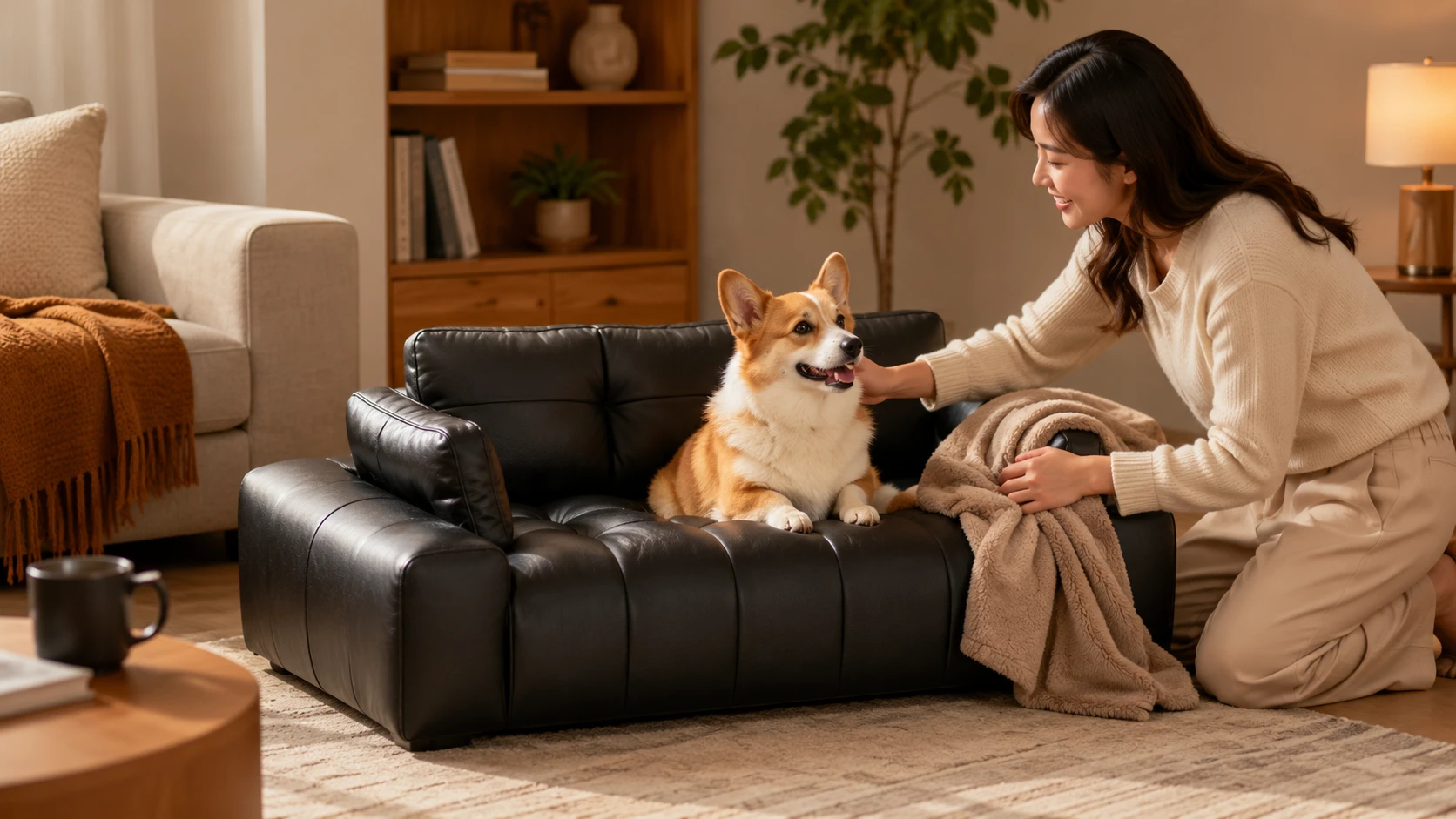 宠物真皮沙发意式皮艺沙发 · 慵懒午后·法斗小憩 · GuardHound DOG