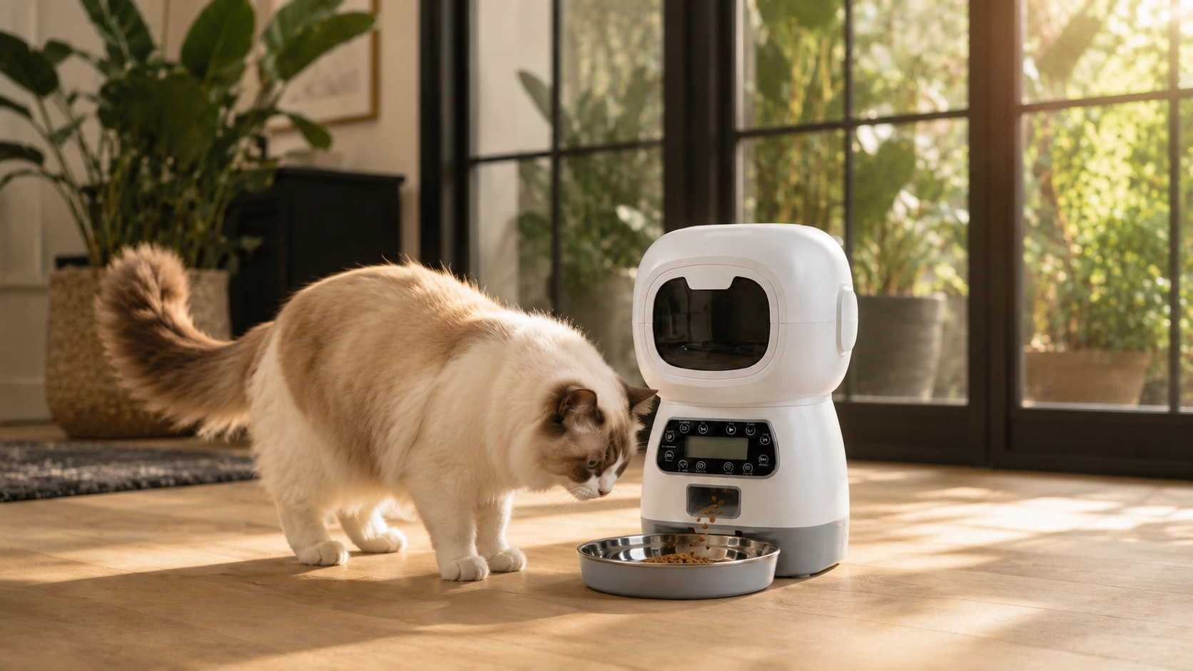 机器人造型按键喂食器 · 晨光喂食时刻 · GuardHound