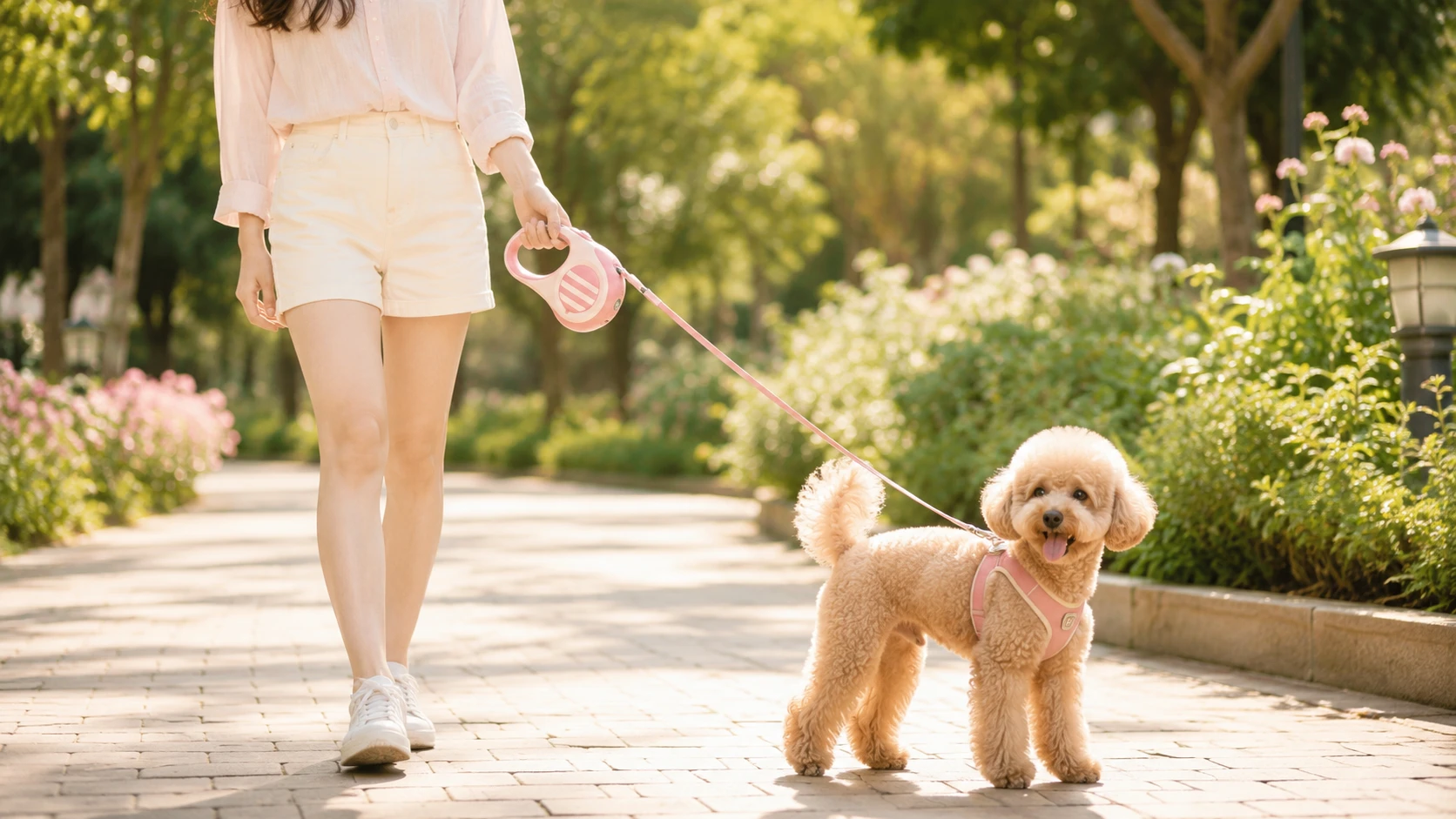 可伸缩宠物牵引绳 · 一键制动防 · GuardHound DOG