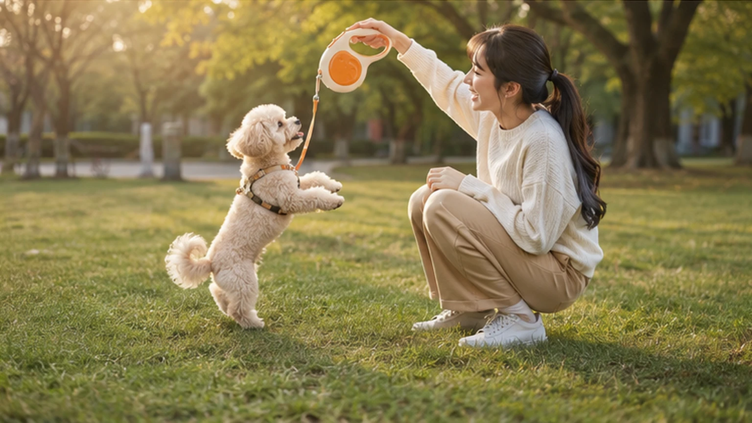 小鲸鱼伸缩牵引绳 · 周末公园休息 · GuardHound DOG
