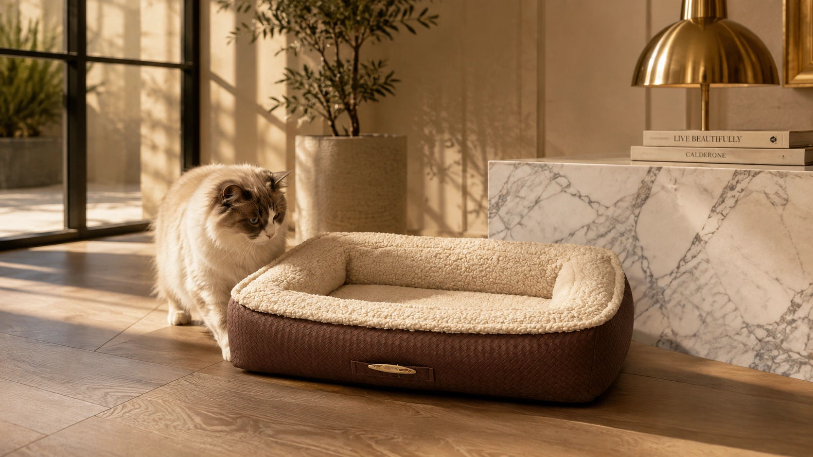 方形皮革加绒猫窝 · GuardHound