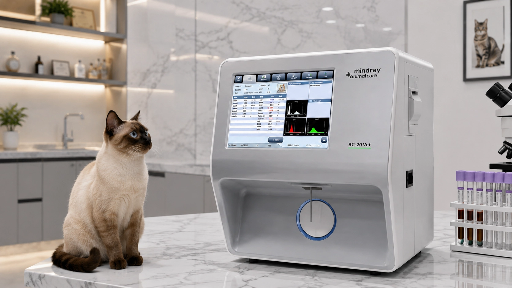 全自动兽用血液分析仪 · 现代诊疗的科技感 · GuardHound