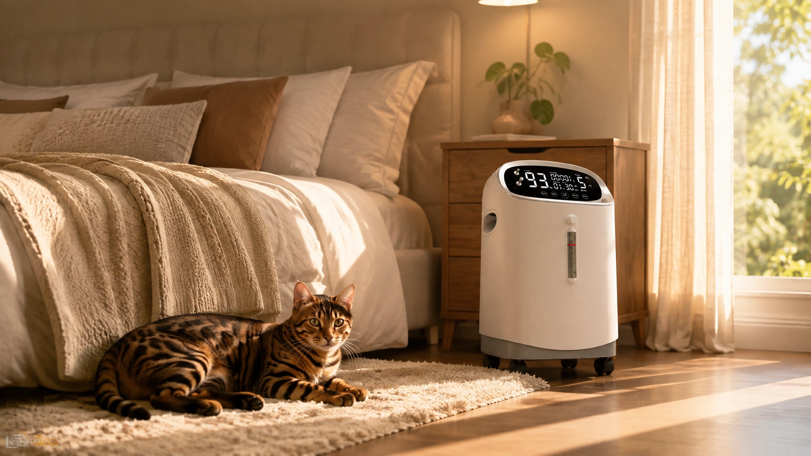 5L宠物专用制氧机 · 晨光中的豹猫 · GuardHound