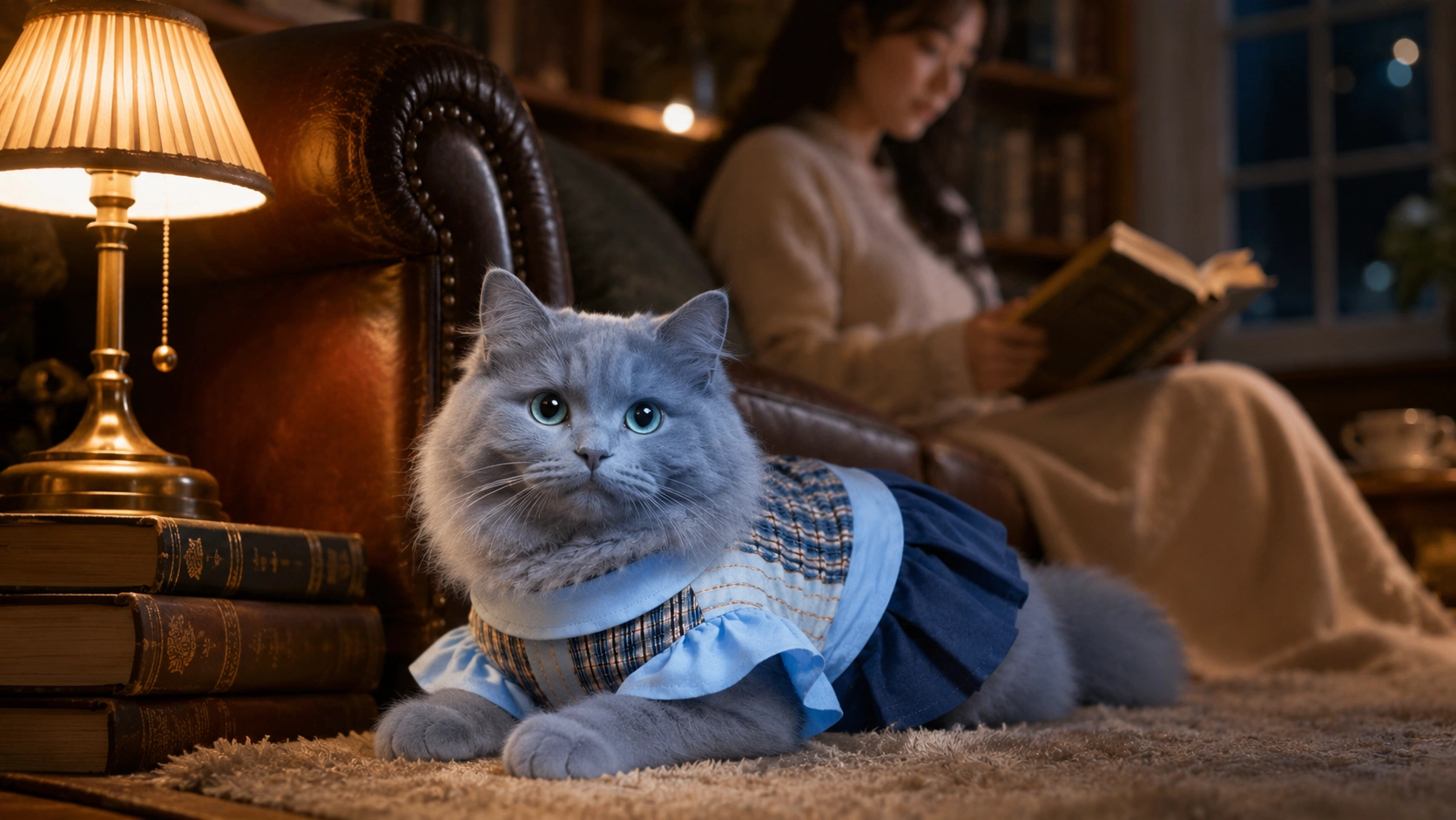 英伦风春夏宠物服饰 · 夜晚书房陪伴 · GuardHound