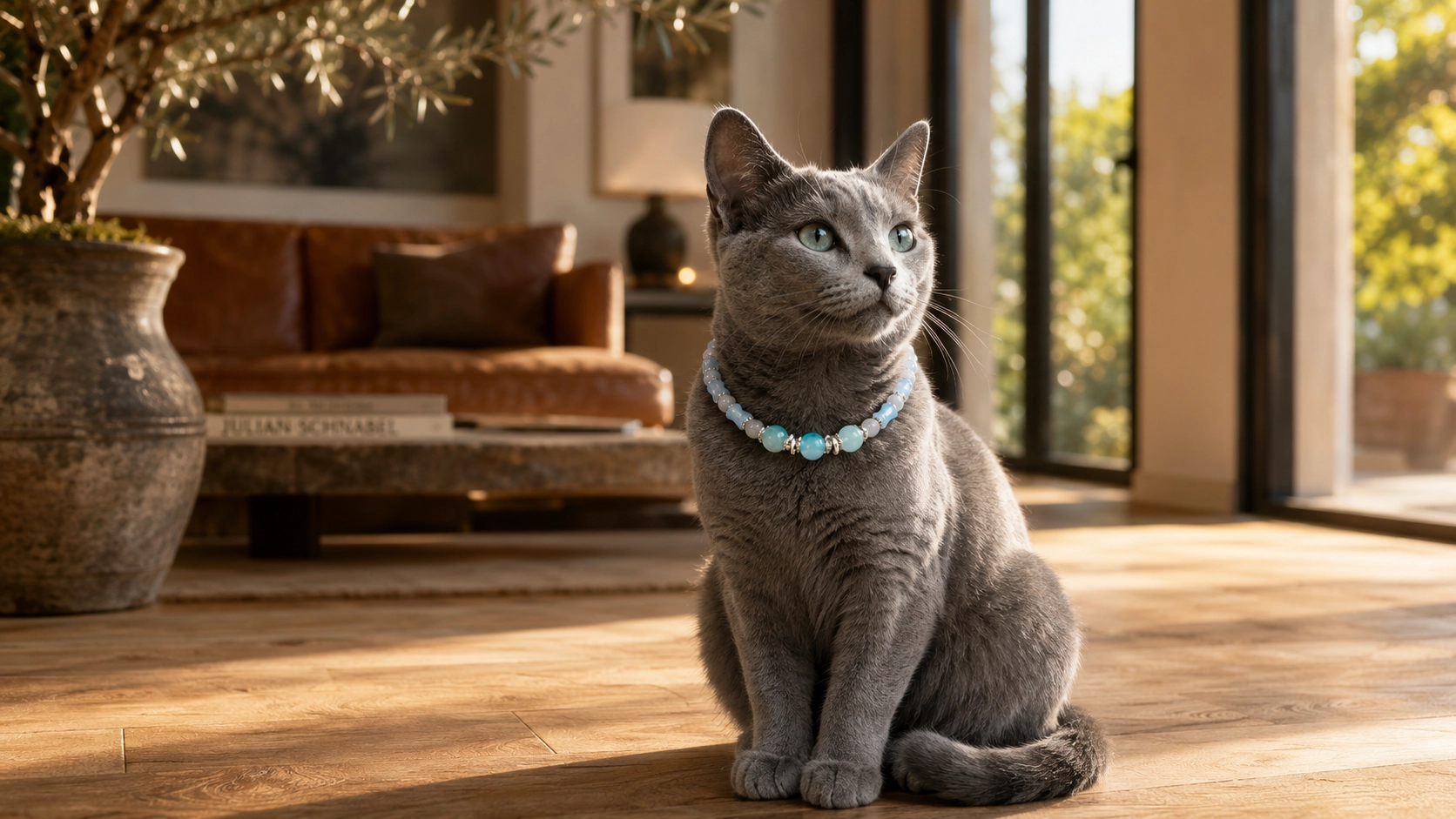奢华宠物珠宝项链 · 午后的蓝猫 · GuardHound