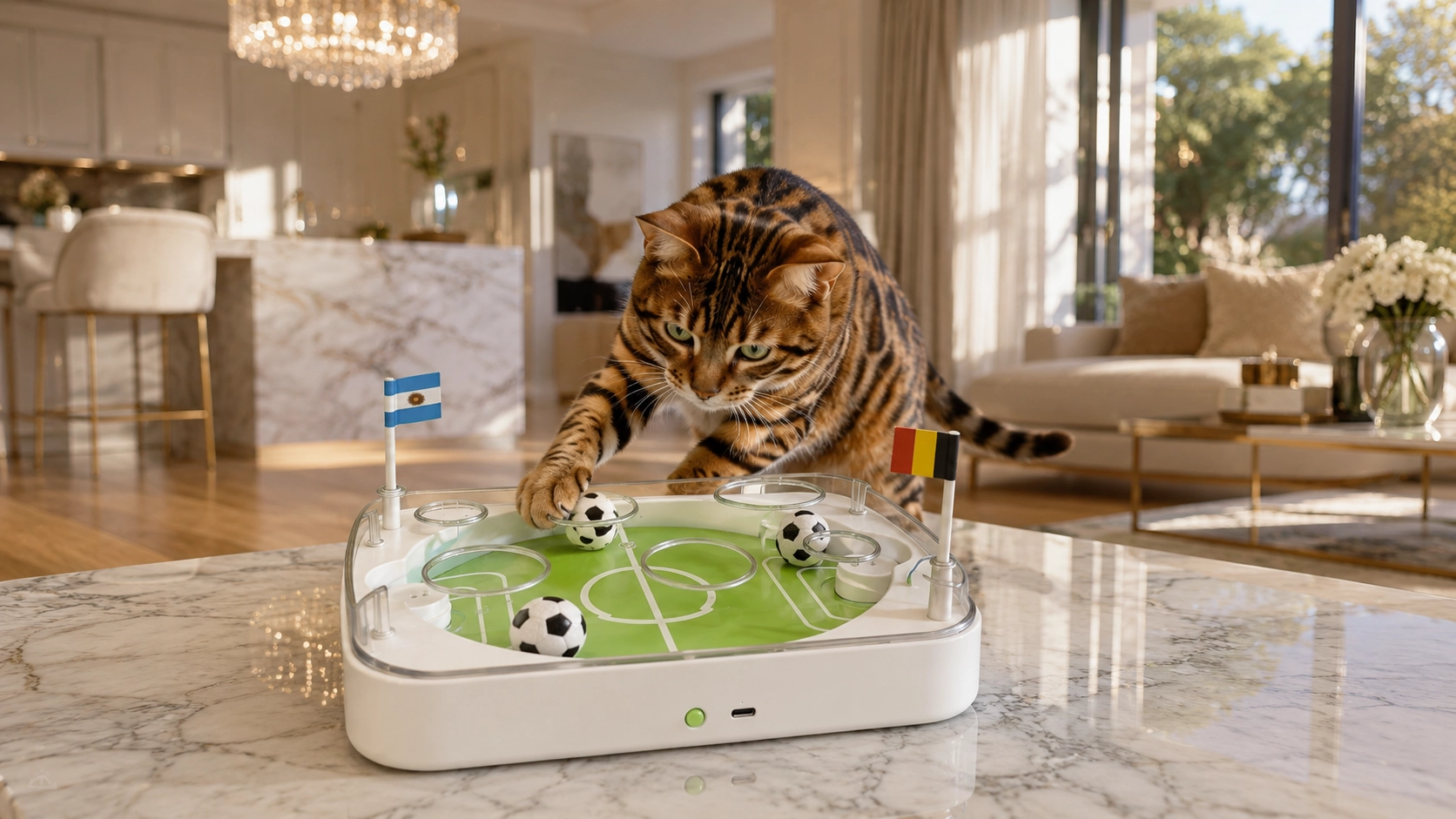 猫咪世界杯智能足球感应玩具 · 充一次电，陪猫咪快乐开赛 · GuardHound