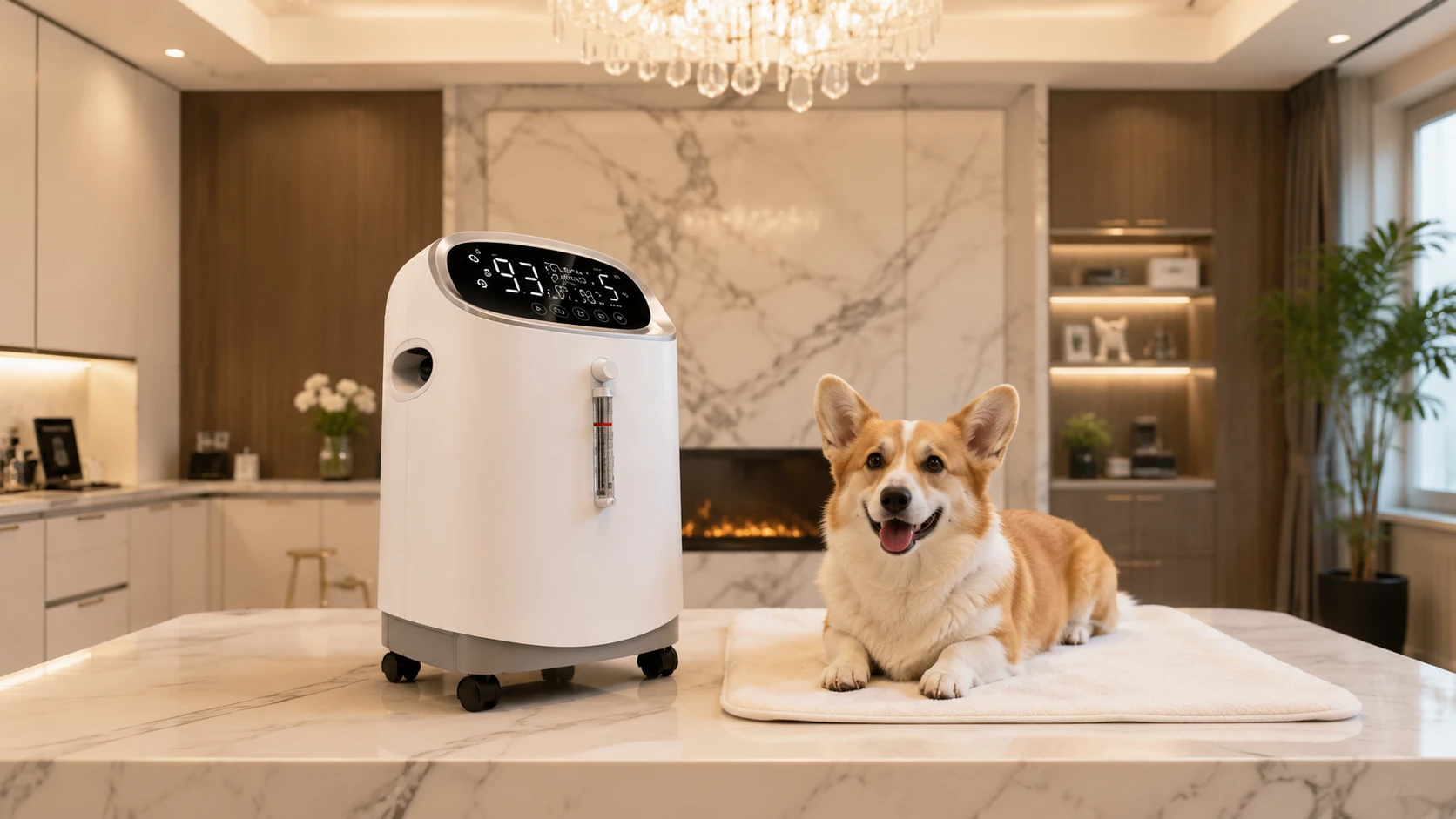 5L宠物专用制氧机 · 智能监测， · GuardHound DOG