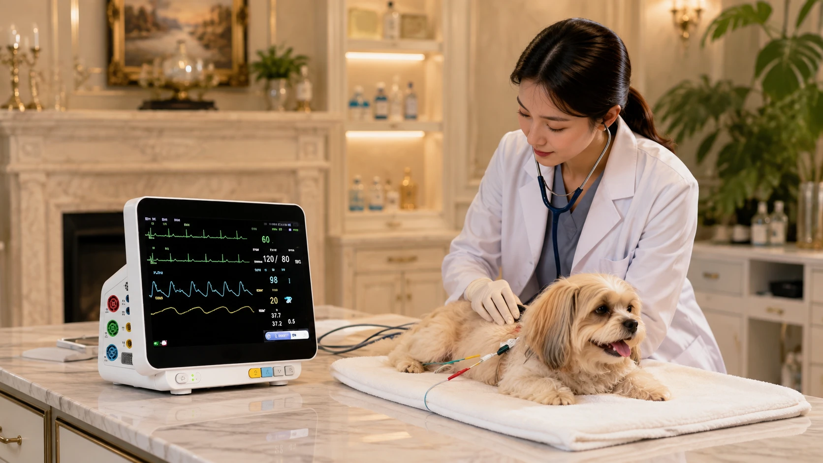 动物心电监护仪 · 夜晚卧室的安心睡眠 · GuardHound DOG
