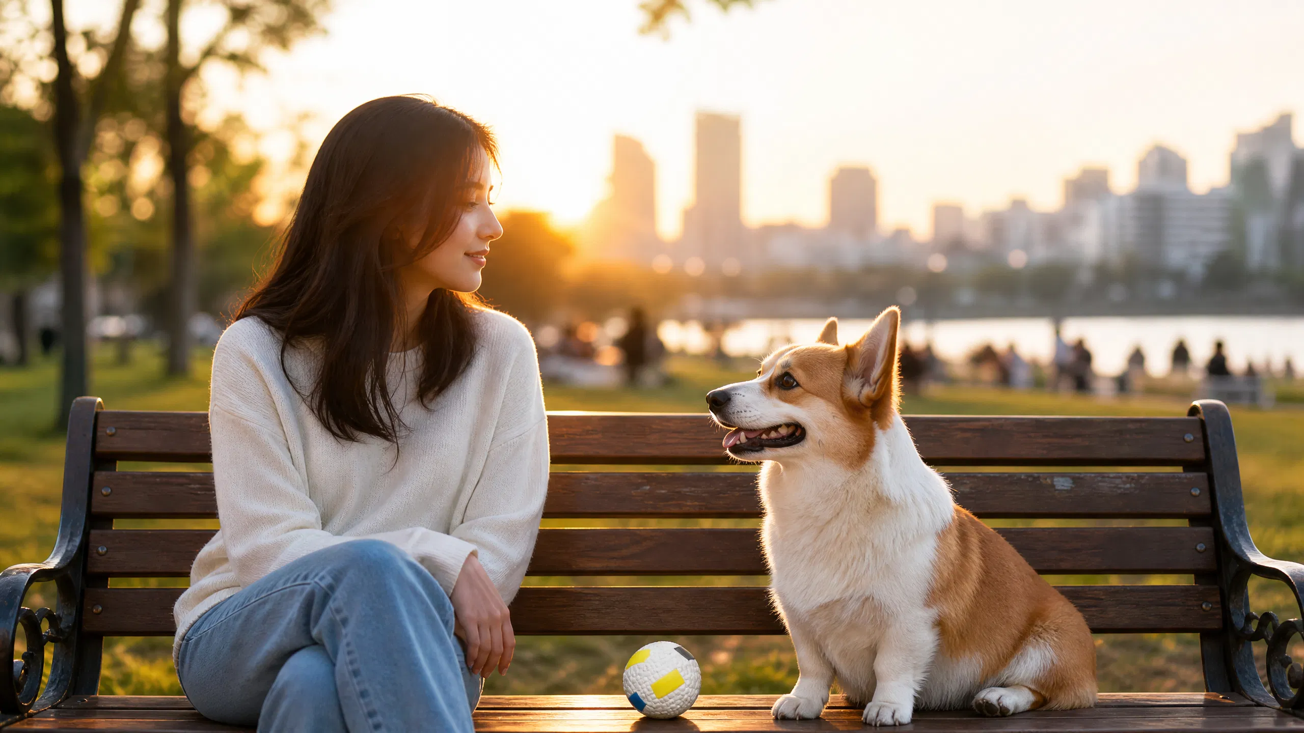 狗狗撕咬互动磨牙玩具球 · 阳台黄昏撕咬 · GuardHound DOG
