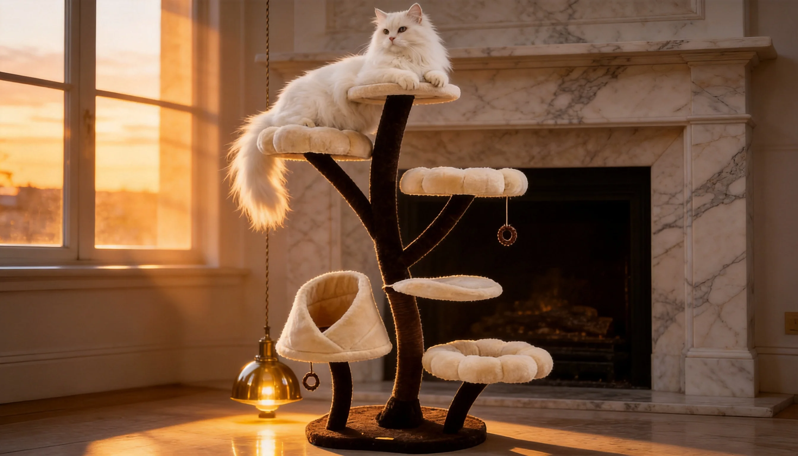 花苞猫爬架 · 黄昏时分的波斯猫 · GuardHound