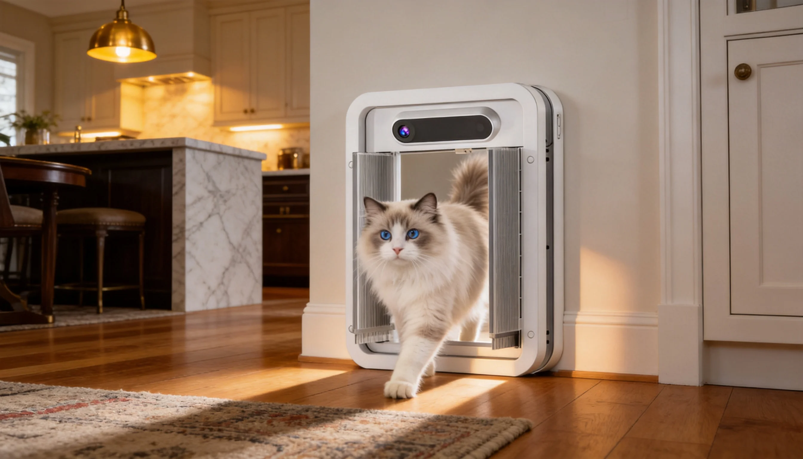 智能宠物门 Pro · 防夹安全设计 · GuardHound