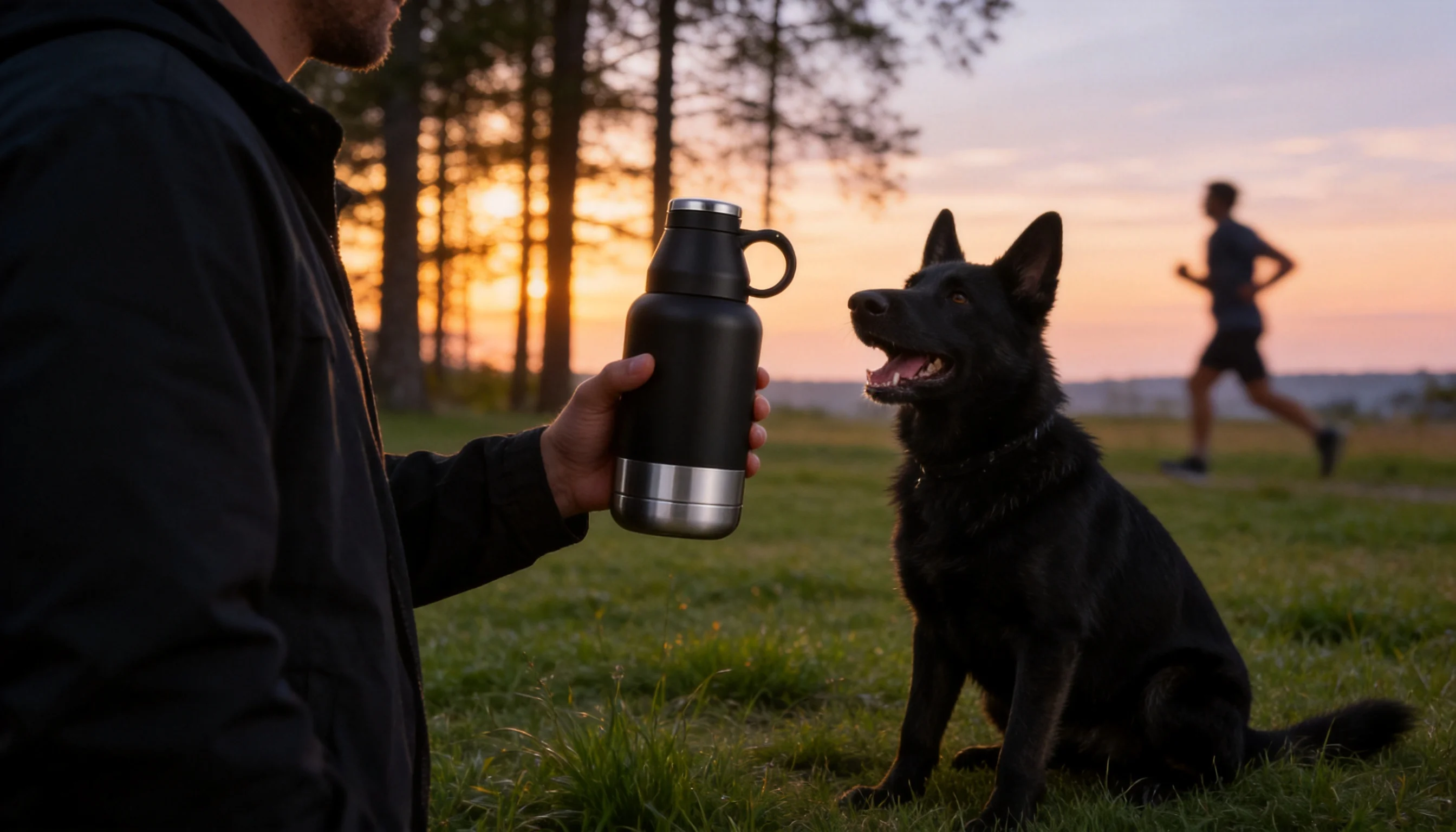 宠物随行杯 · 傍晚公园·德牧训练 · GuardHound DOG