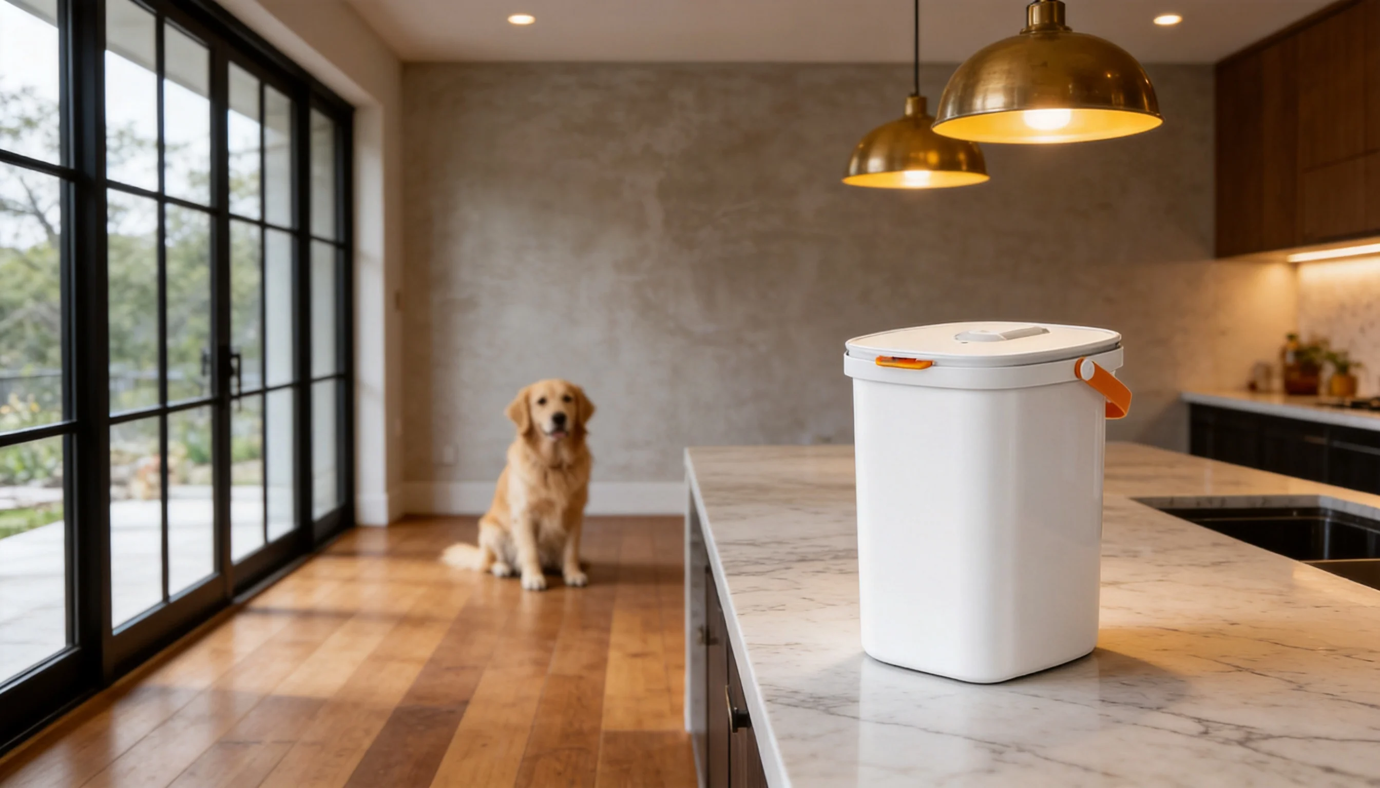 智能真空防潮宠物粮储存罐 · 细节图 1 · GuardHound DOG