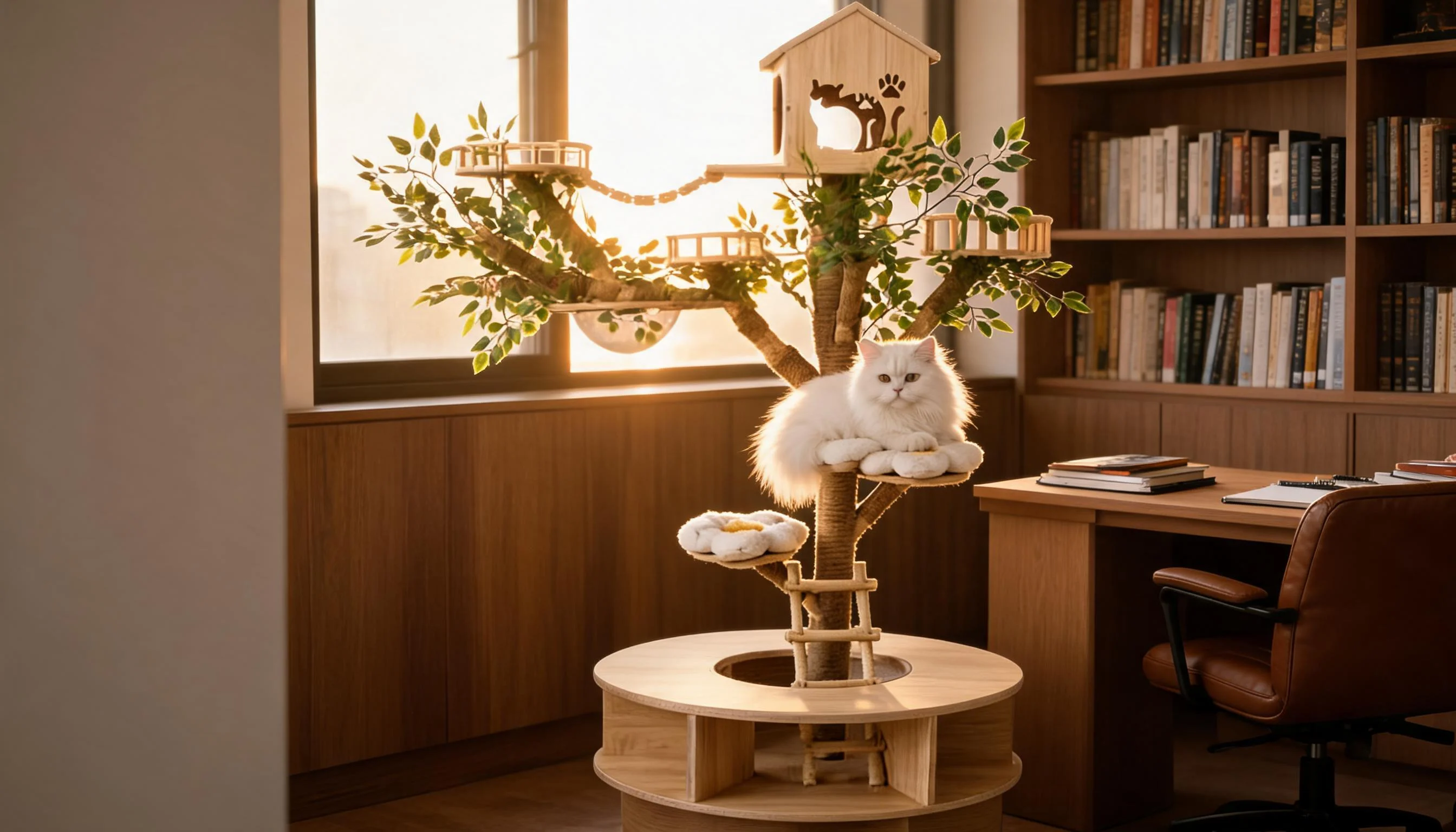 仿真树猫爬架 · 书房阅读角落 · GuardHound