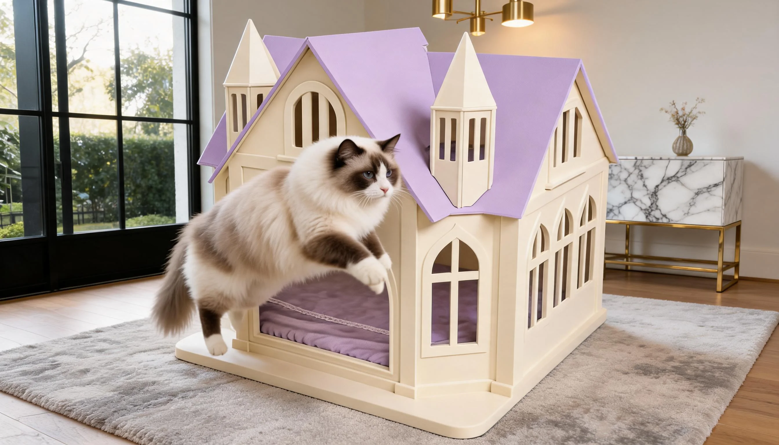 城堡实木猫窝 · 实木结构 · GuardHound